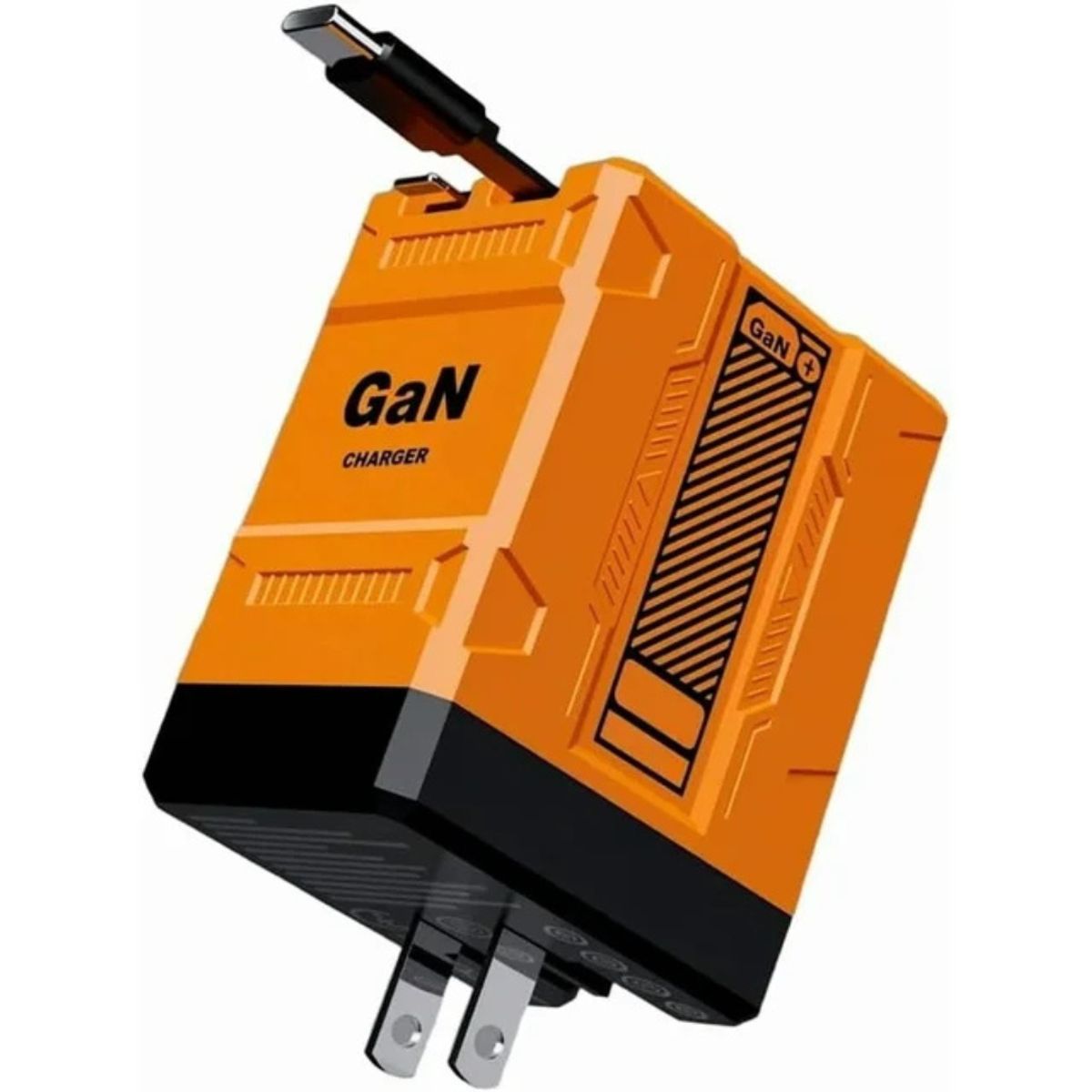 Pursuit 2025 GaN Multi-wire Charging Plug - Orange