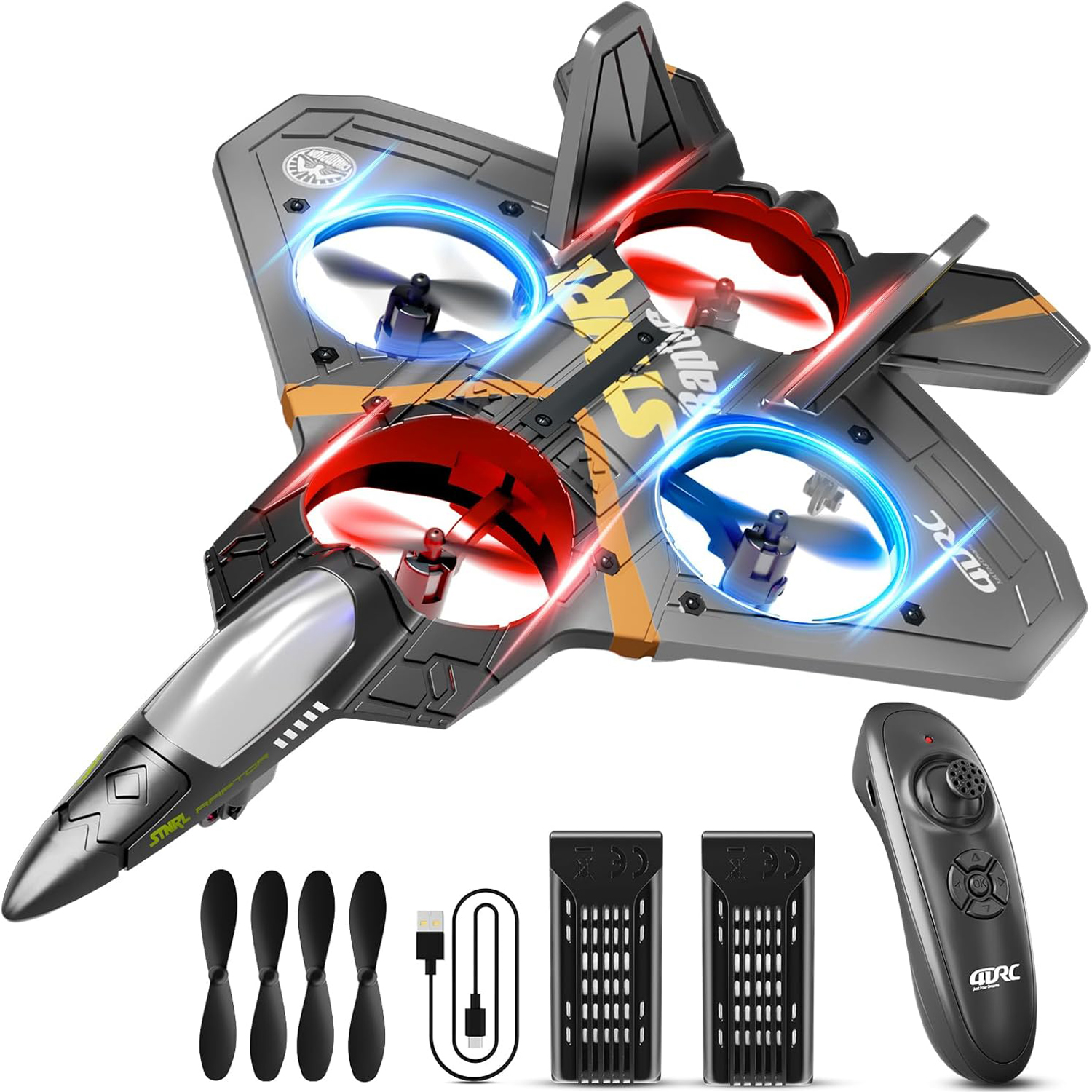 4DRC V17 Foam Remote Control Airplane - Multicolor