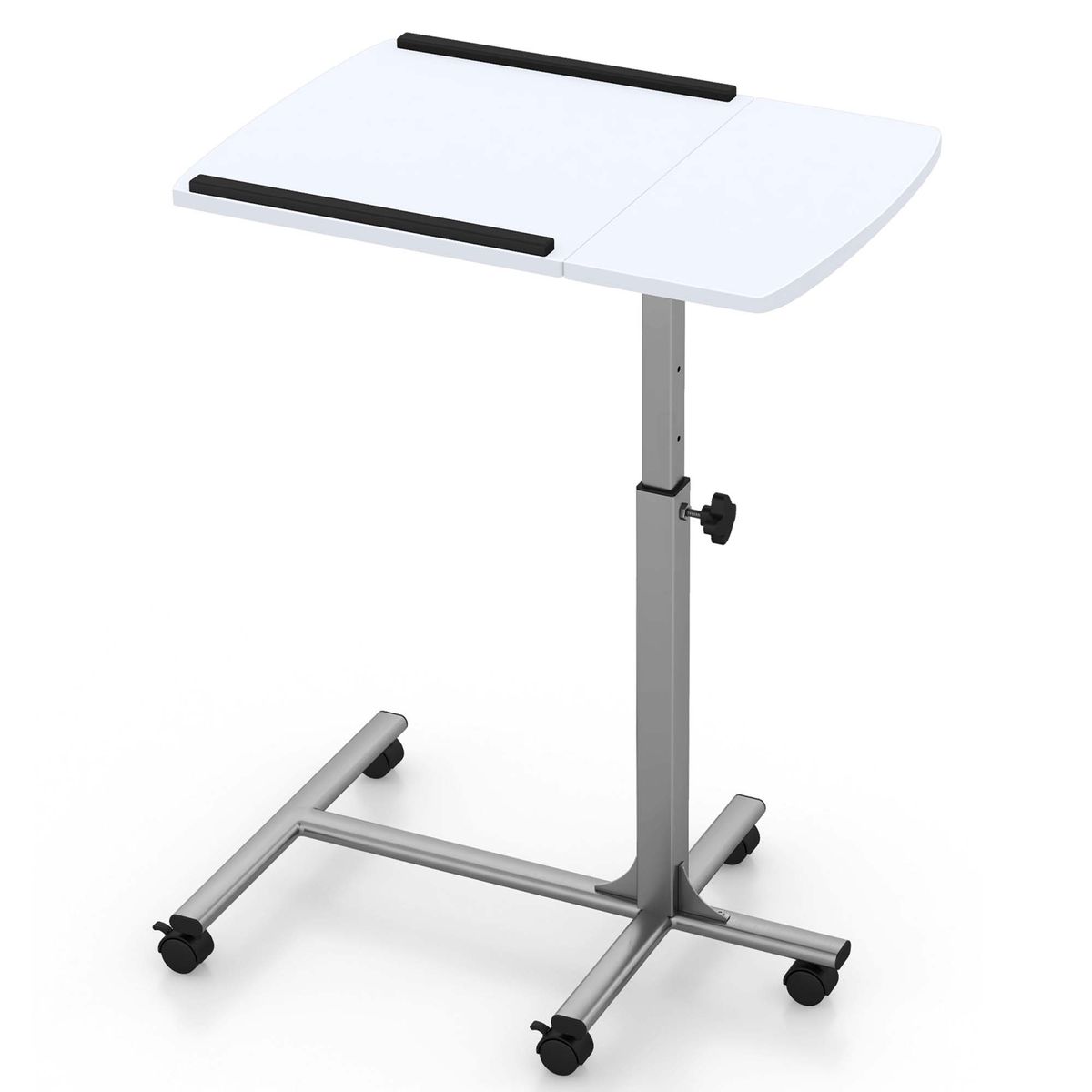 Photos - Office Desk Costway Portable Sit-Stand Laptop Desk - White HCST00444 