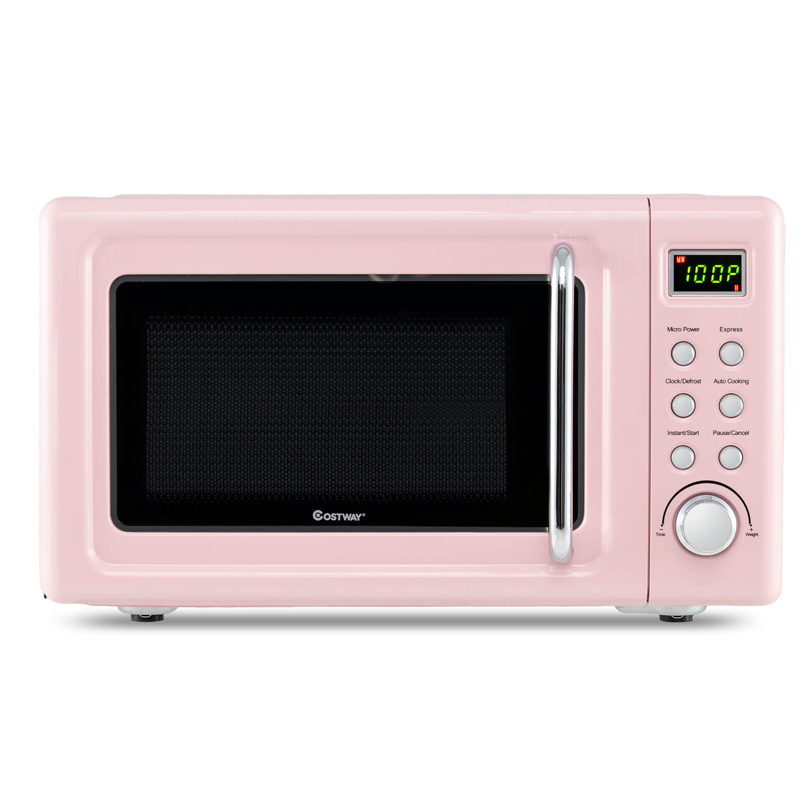 Retro Countertop Microwave Oven - Microwave Oven-Pink