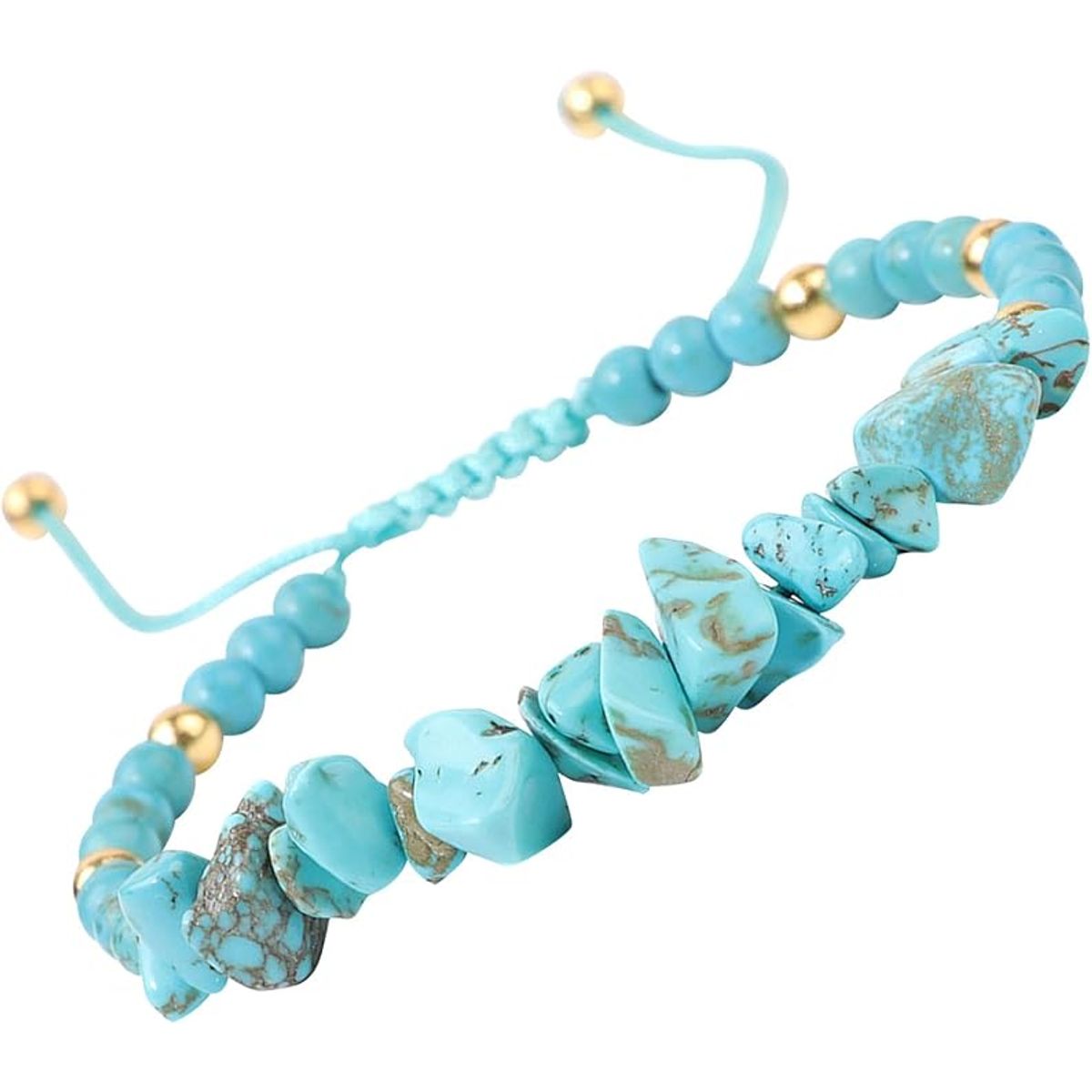 Healing Crystal Bracelet with Natural Stones - Turquoise
