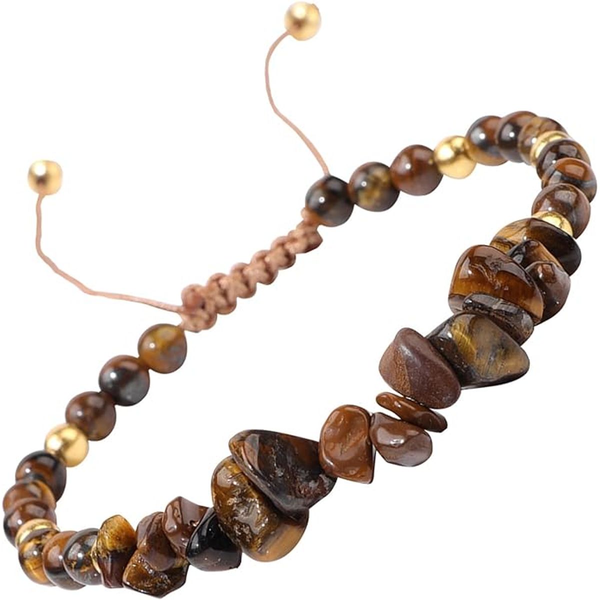 Healing Crystal Bracelet with Natural Stones - Tiger's Eye