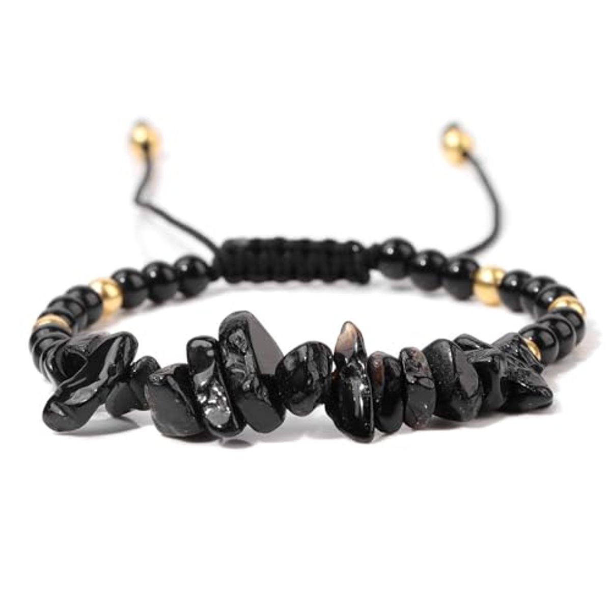 Healing Crystal Bracelet with Natural Stones - Obsidian
