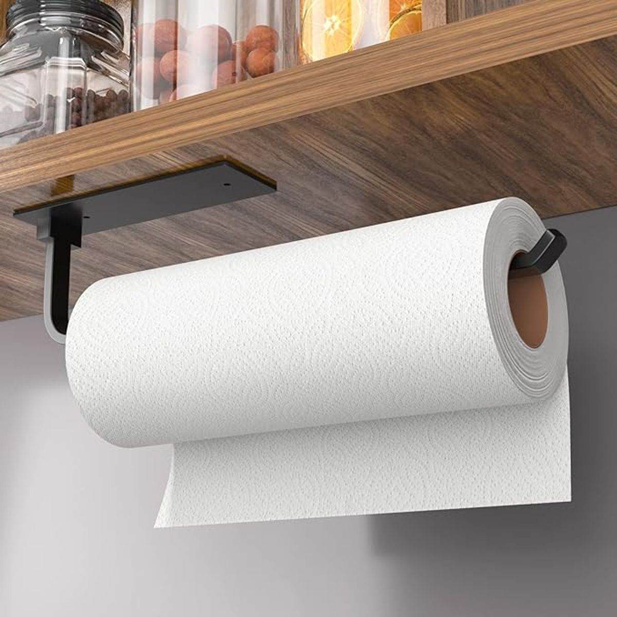 Under-Cabinet Paper Towel Holder - Black