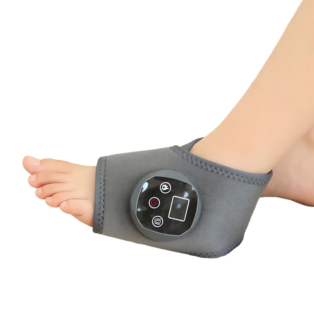 Intelligent Heated Ankle Massager - Grey-One foot-image-SKU18857704