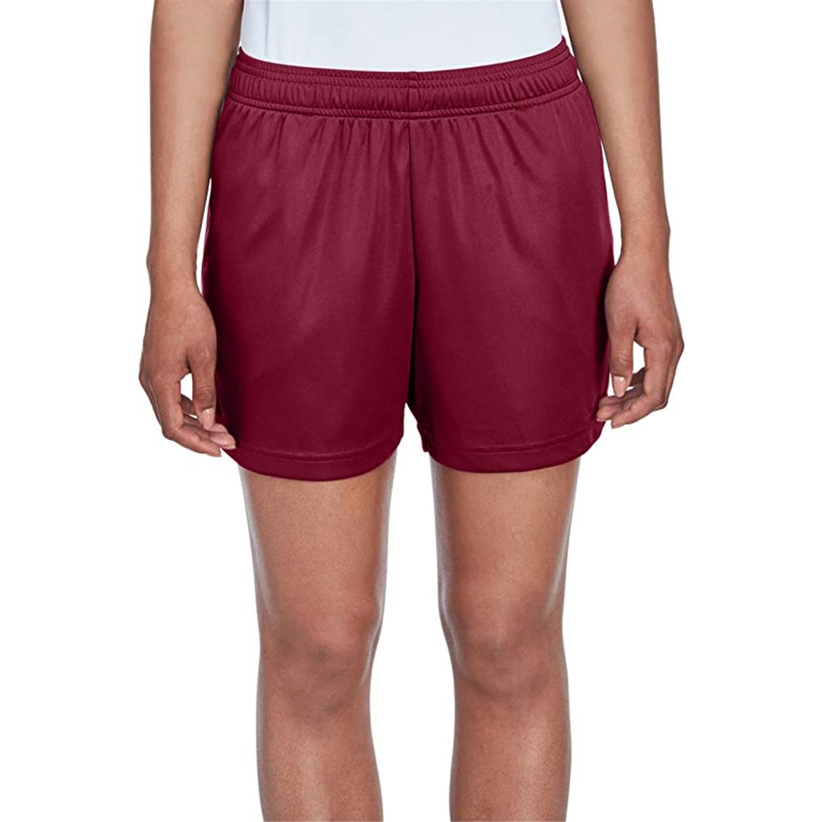 Team 365 Ladies Zone Performance Shorts TT11SHW  TT11SHWSPORTMAROONSNEWV