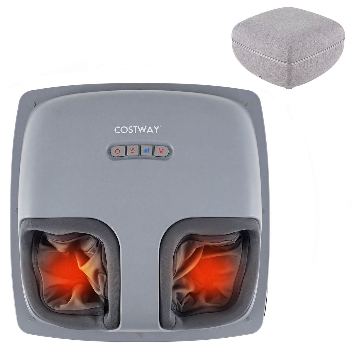 Heated Shiatsu Foot Massager  - Gray