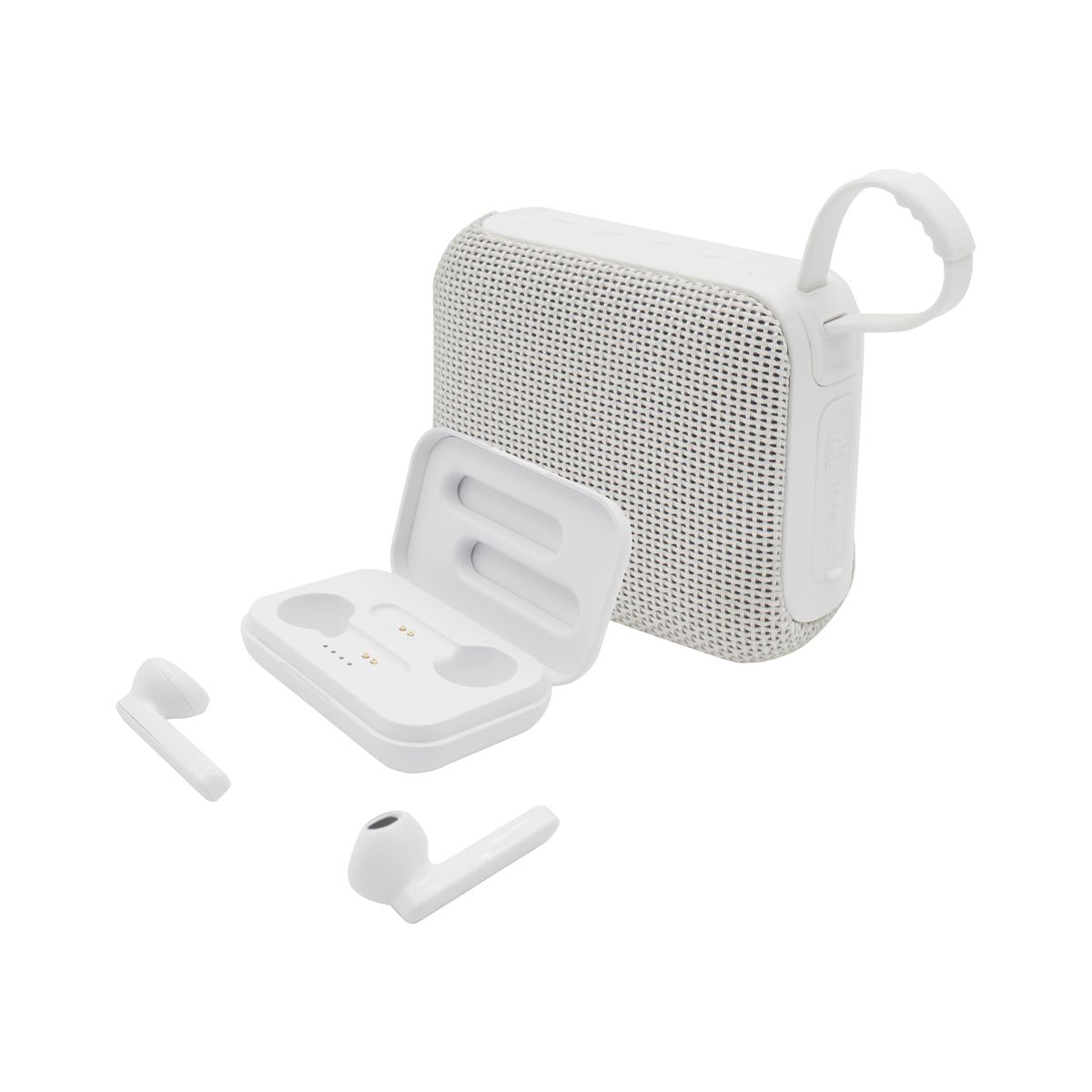 Photos - Headphones Zummy Wireless Speaker & Wireless Earbuds Bundle - ZTSET6-WT ZTSET6-WT