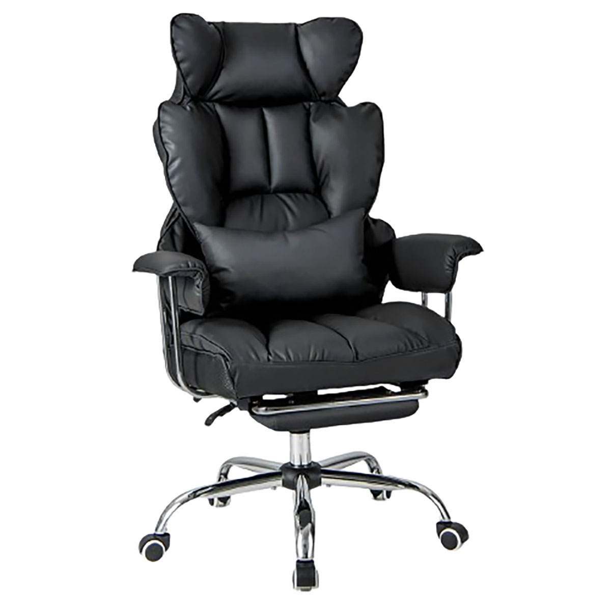 Photos - Computer Chair Costway Executive Office Desk Chair with Footrest - Office Chair -dk HCST01772 