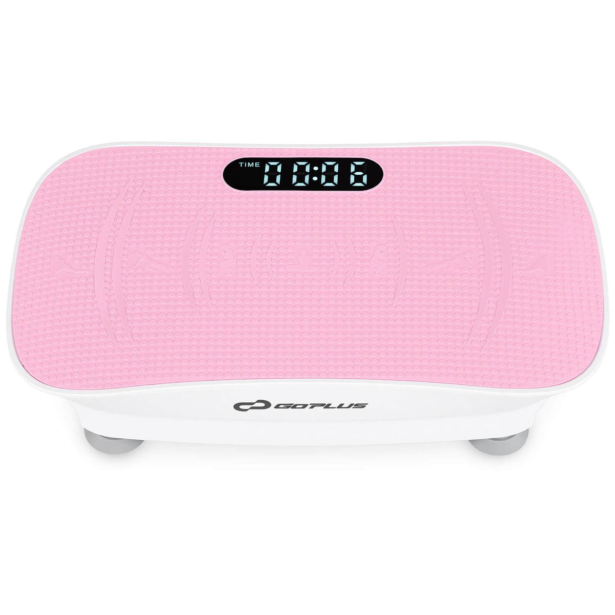 Vibration Plate Exercise Machine - White+Pink