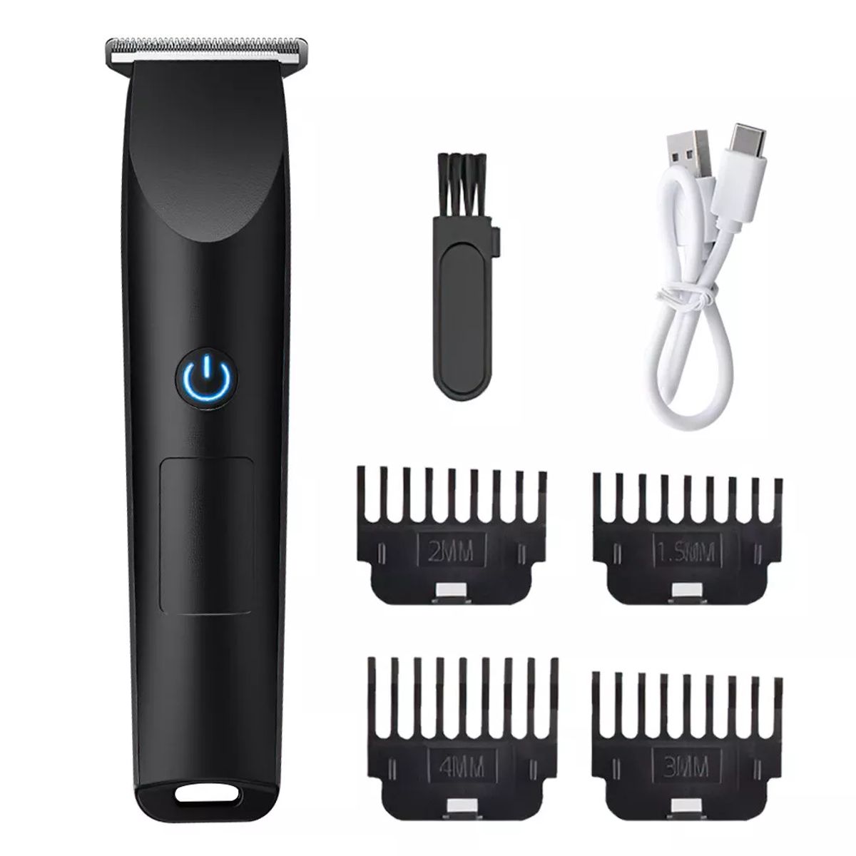 Men Pro Electric Hair Clippers Beard Trimmer - Black