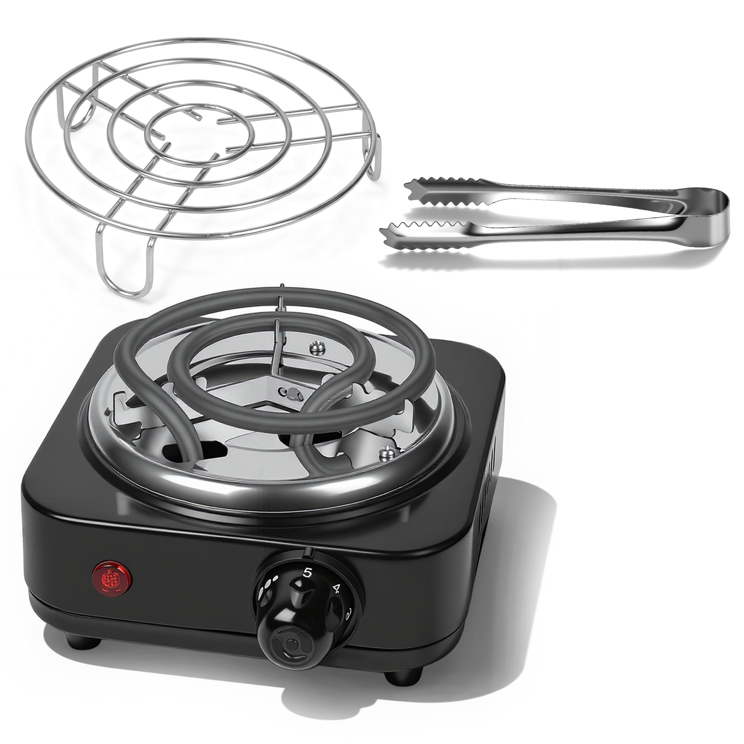 Electric Stove Charcoal Burner - Black