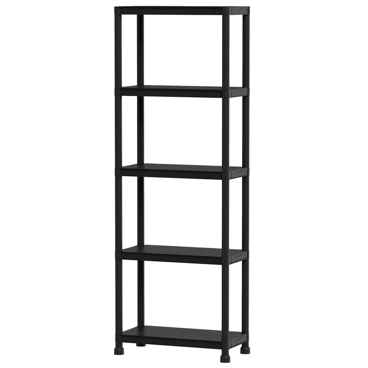 Heavy-Duty Plastic Storage Shelves (1 or 2 Pack) - 5-Tier-1