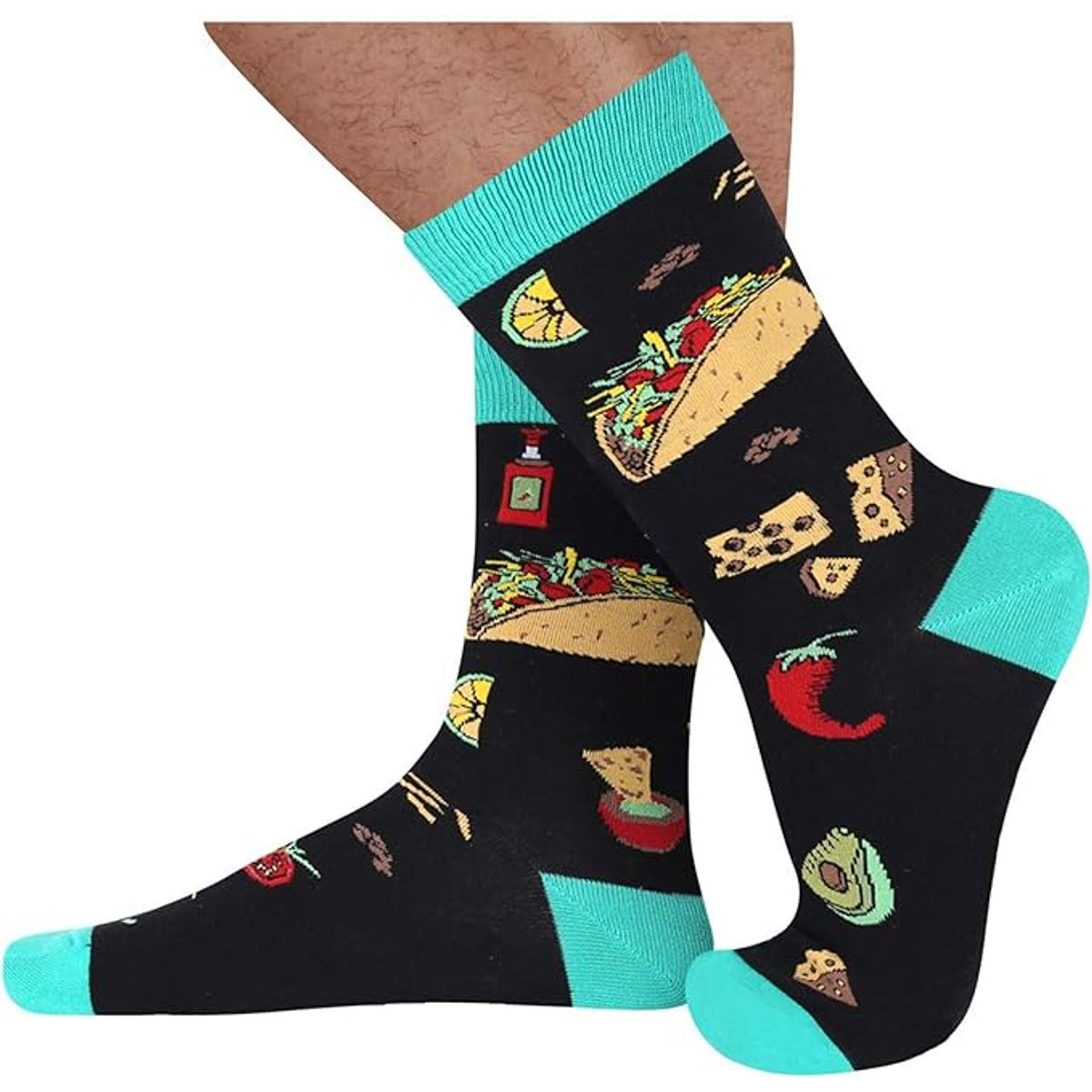 If You Can Read This - Funny  Socks - Blue