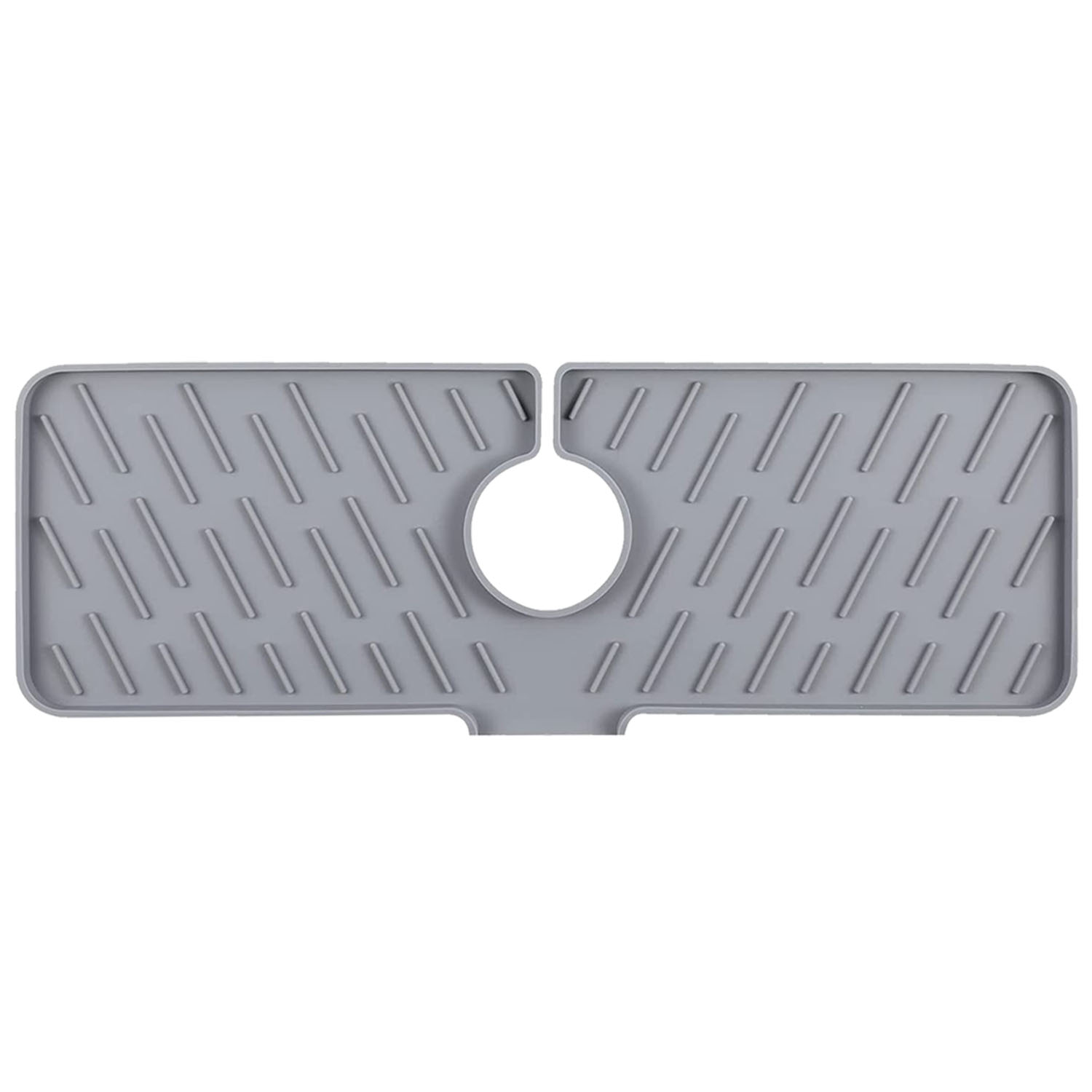 Silicone Kitchen Faucet Splash Guard - Grey