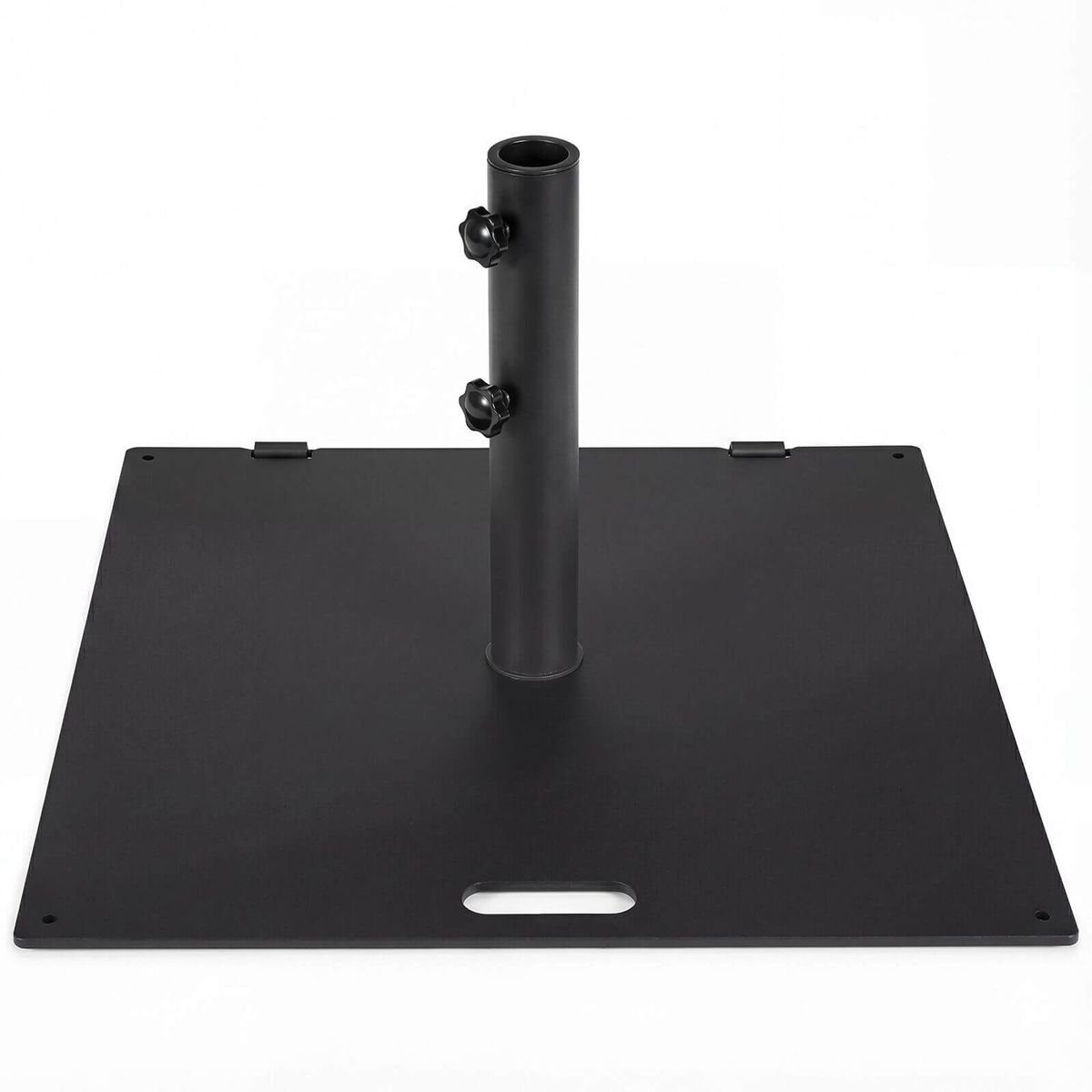 24 Patio Umbrella Base Stand with 2 Adjustable Tightening Knobs  Black