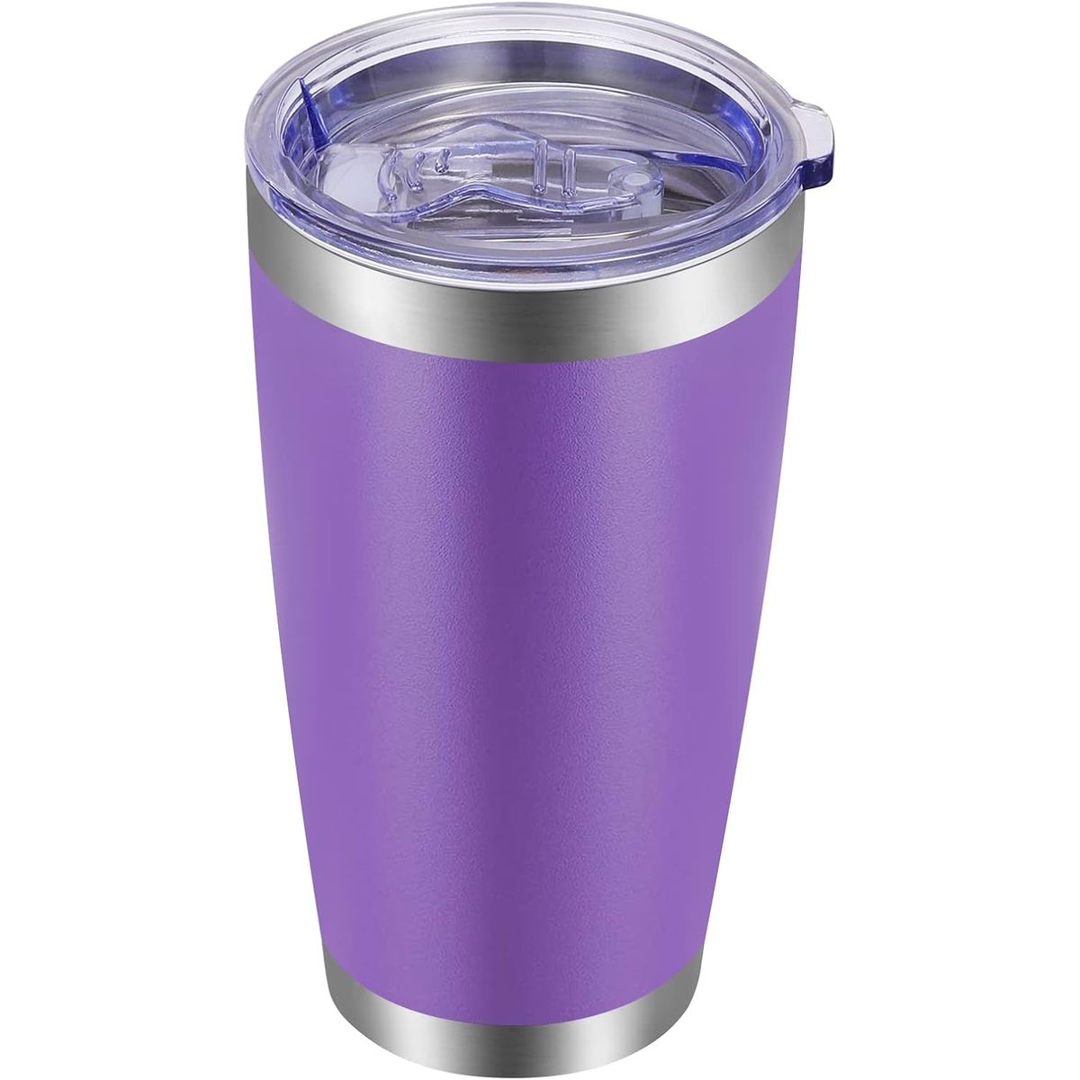 Stainless Steel Travel Coffee Tumbler - Purple