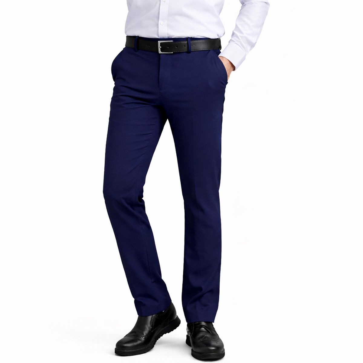 Men’s Flex Stretch Slim Fit Dress Pants - J/MTOP-01 / NV / 34