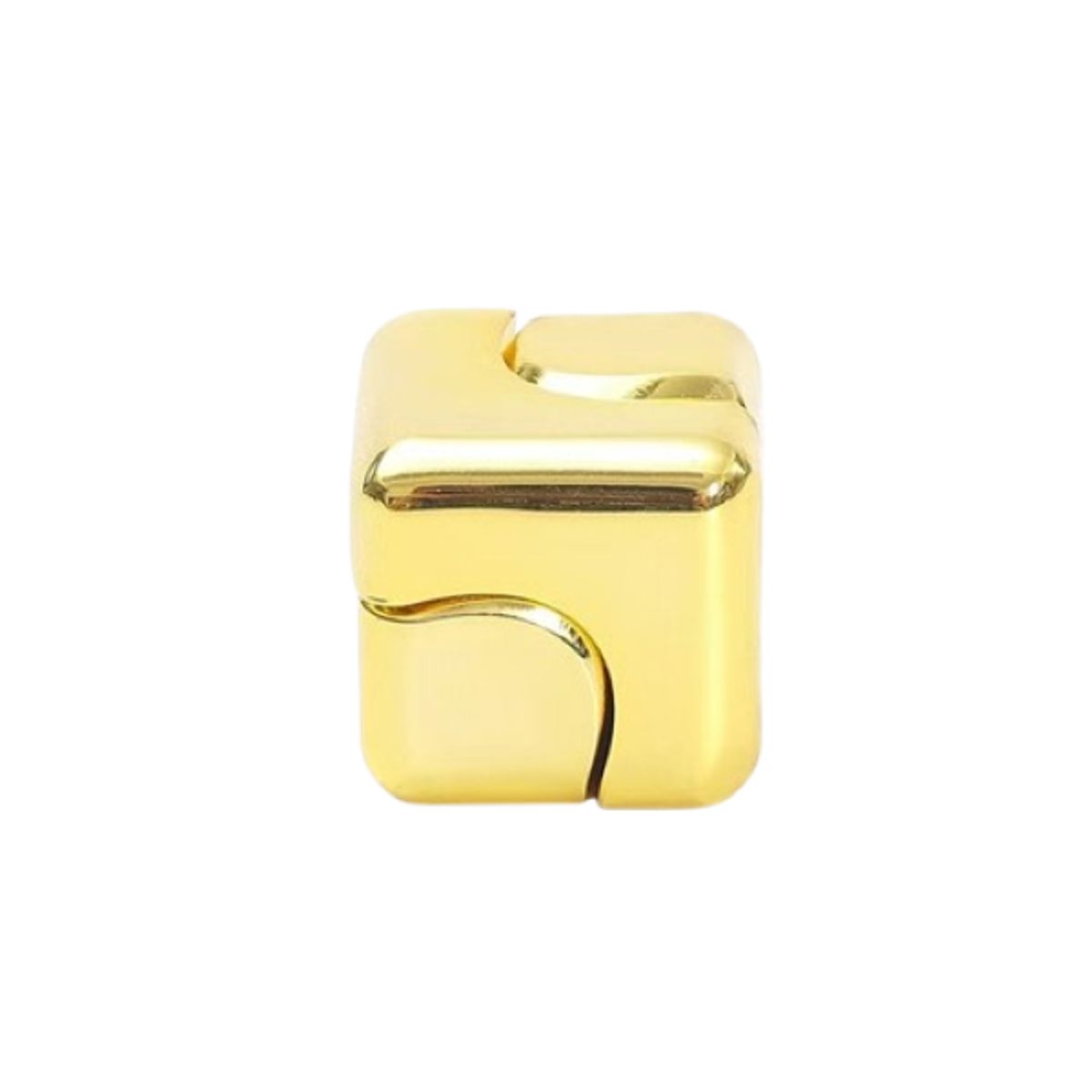 Premium Metal Cube Fidget Spinner - Gold
