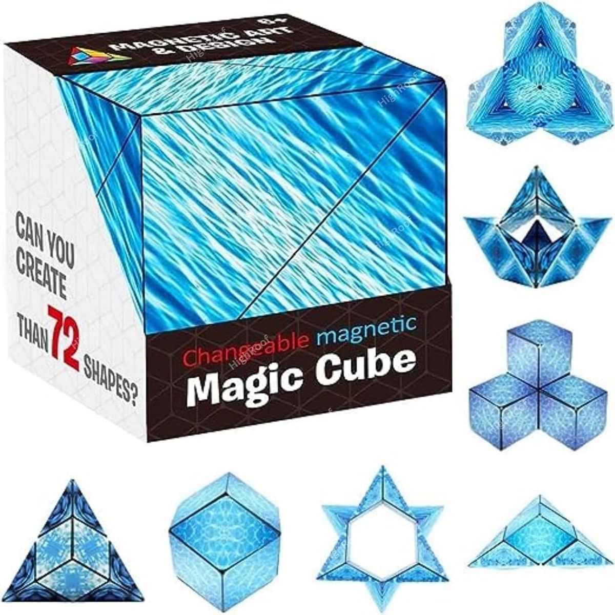 3D Infinity Magnetic Infinity Magic Cube  Ocean Wave