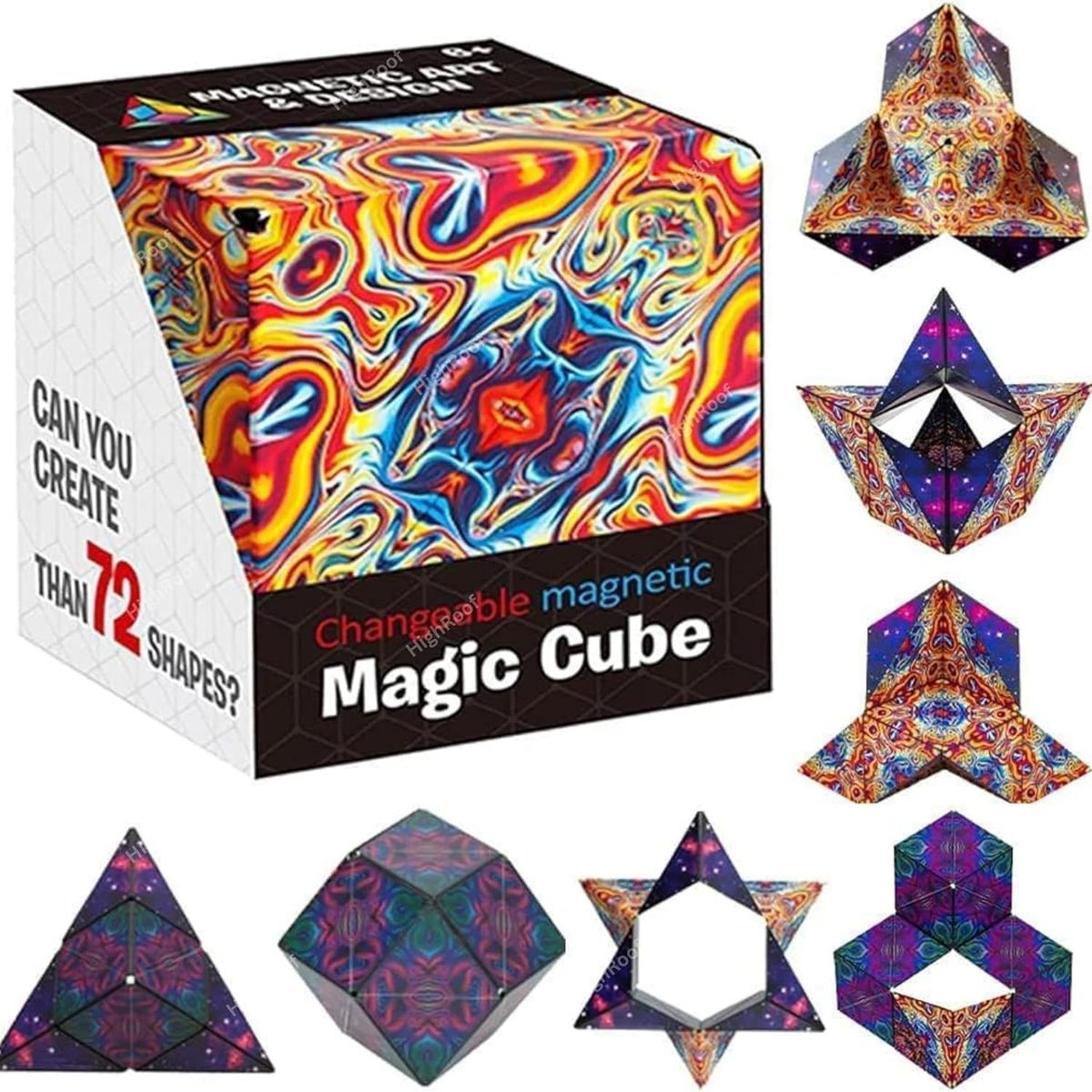 3D Infinity Magnetic Infinity Magic Cube  Inferno Flow