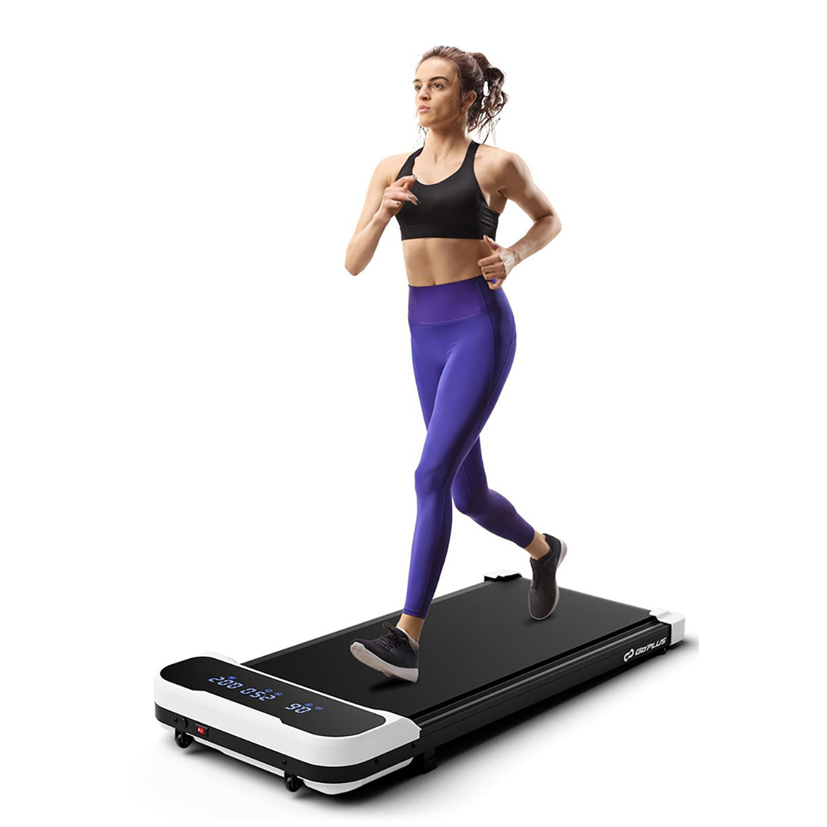 Photos - Treadmill Costway 2.5HP Under Desk with Remote Control and 3 Countdown Modes - -White HCST04863