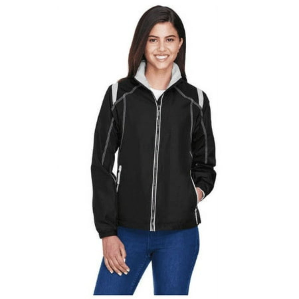North End Ladies Endurance Colorblock Jacket  Black