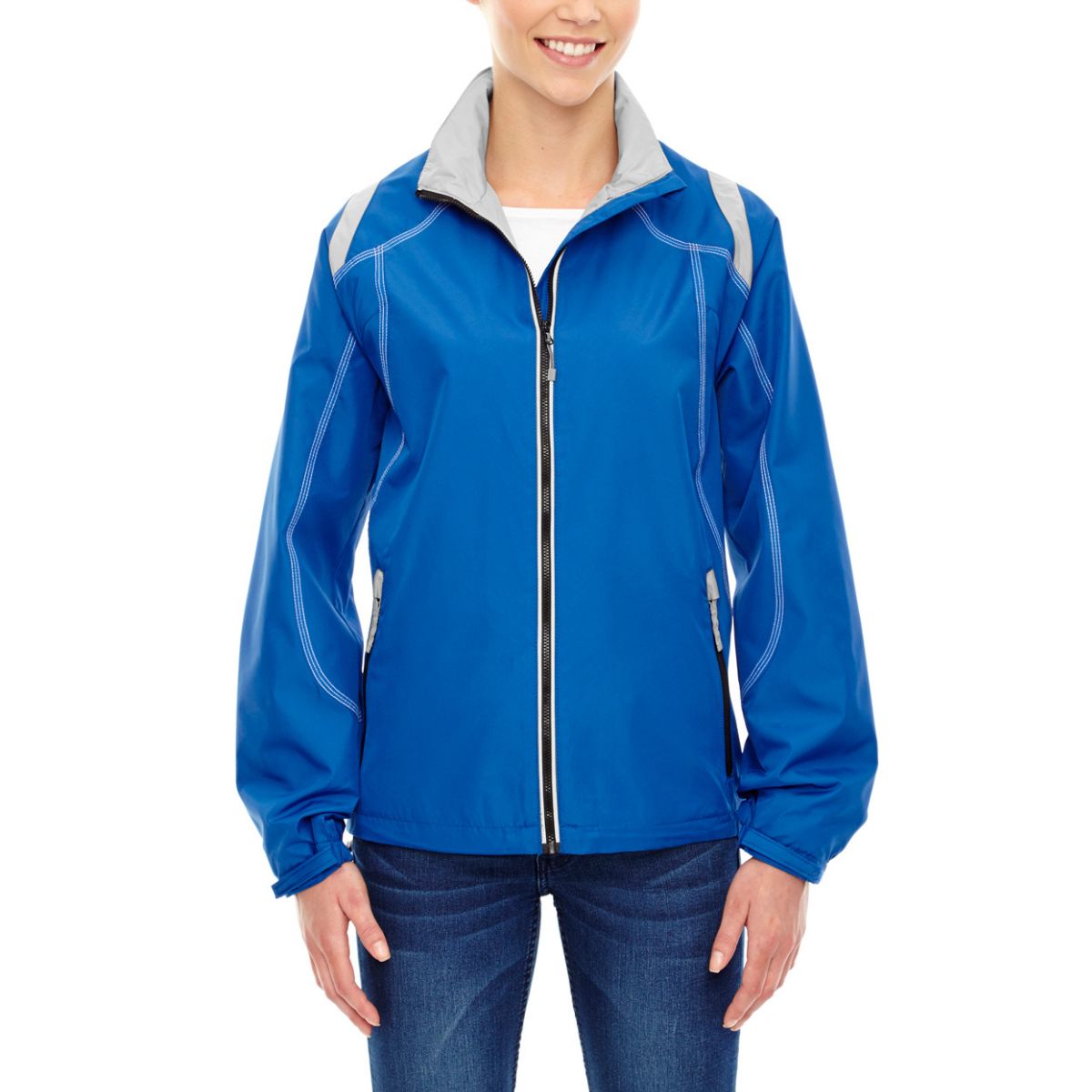 North End Ladies Endurance Colorblock Jacket  Nautical Blue