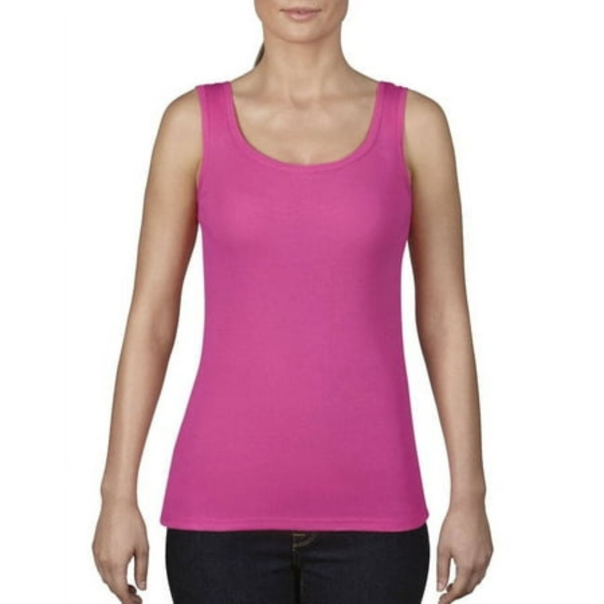 Comfort Colors Ladies Midweight Tank Size XS  Neon Pink