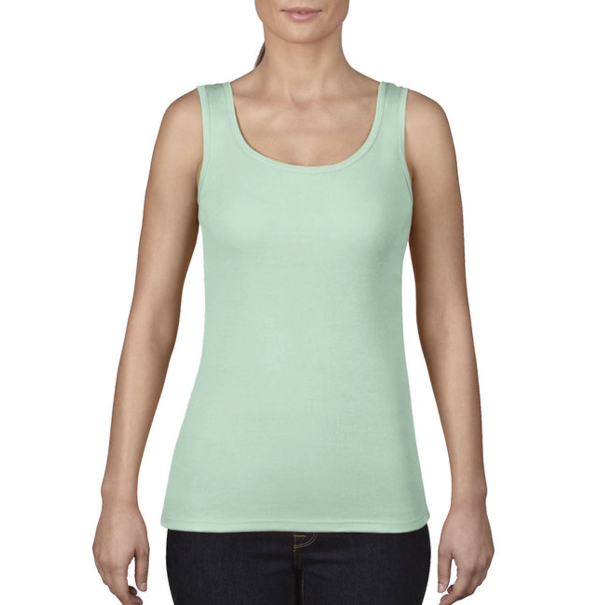 Comfort Colors Ladies Midweight Tank Size XS  Island Reef