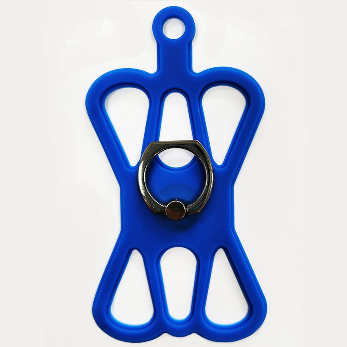 Silicone 360&deg; Lanyard Grip Phone Case - Lanyard Grip Phone Case - Blue