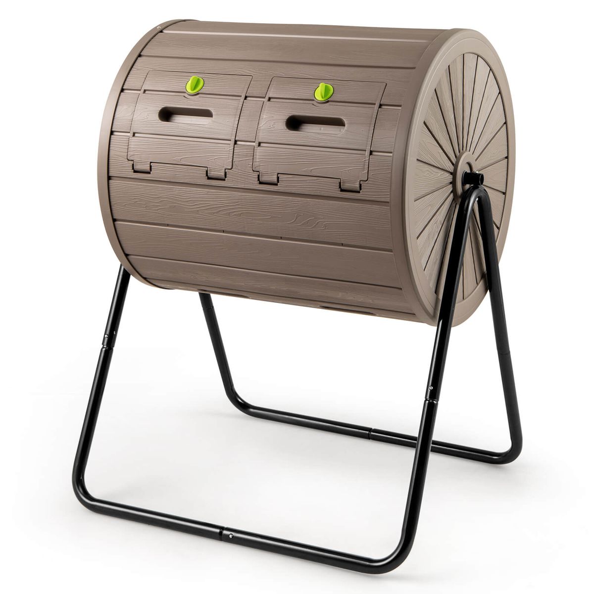 Dual Chamber Compost Tumbler - Compost-Coffee