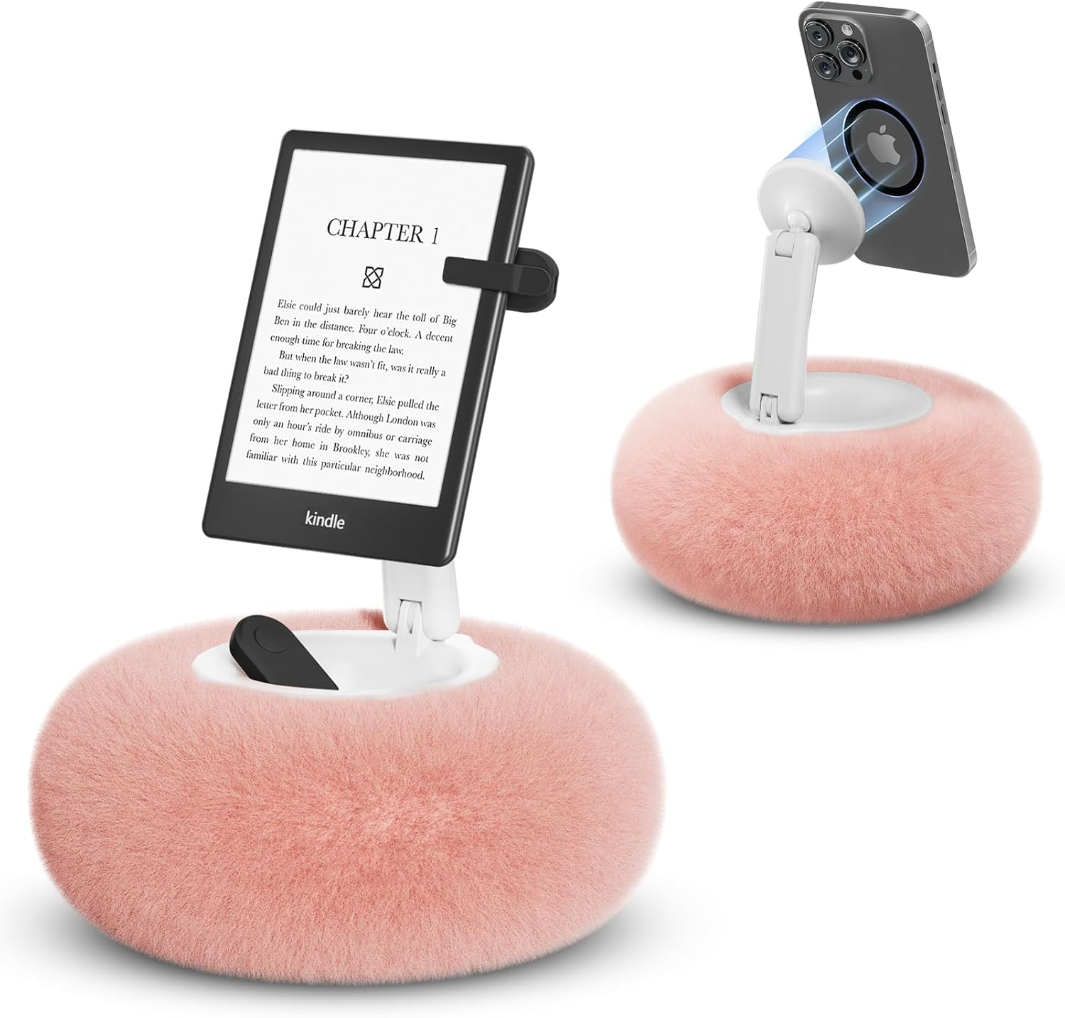 Fluffy Magnetic Phone Stand - Pink-image-SKU20167465