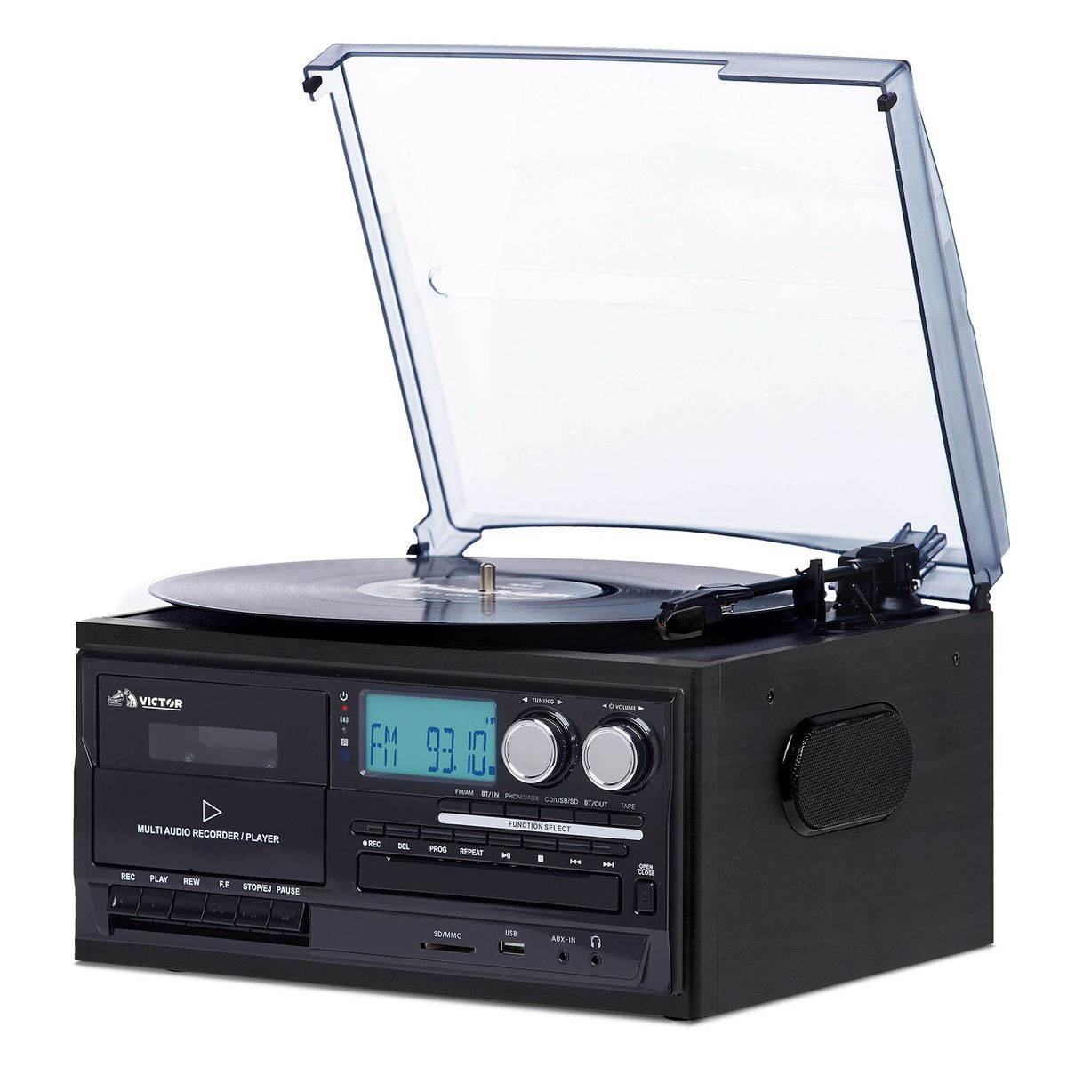 Cosmopolitan 8-in-1 Turntable Music Center - Black-image-SKU7176963