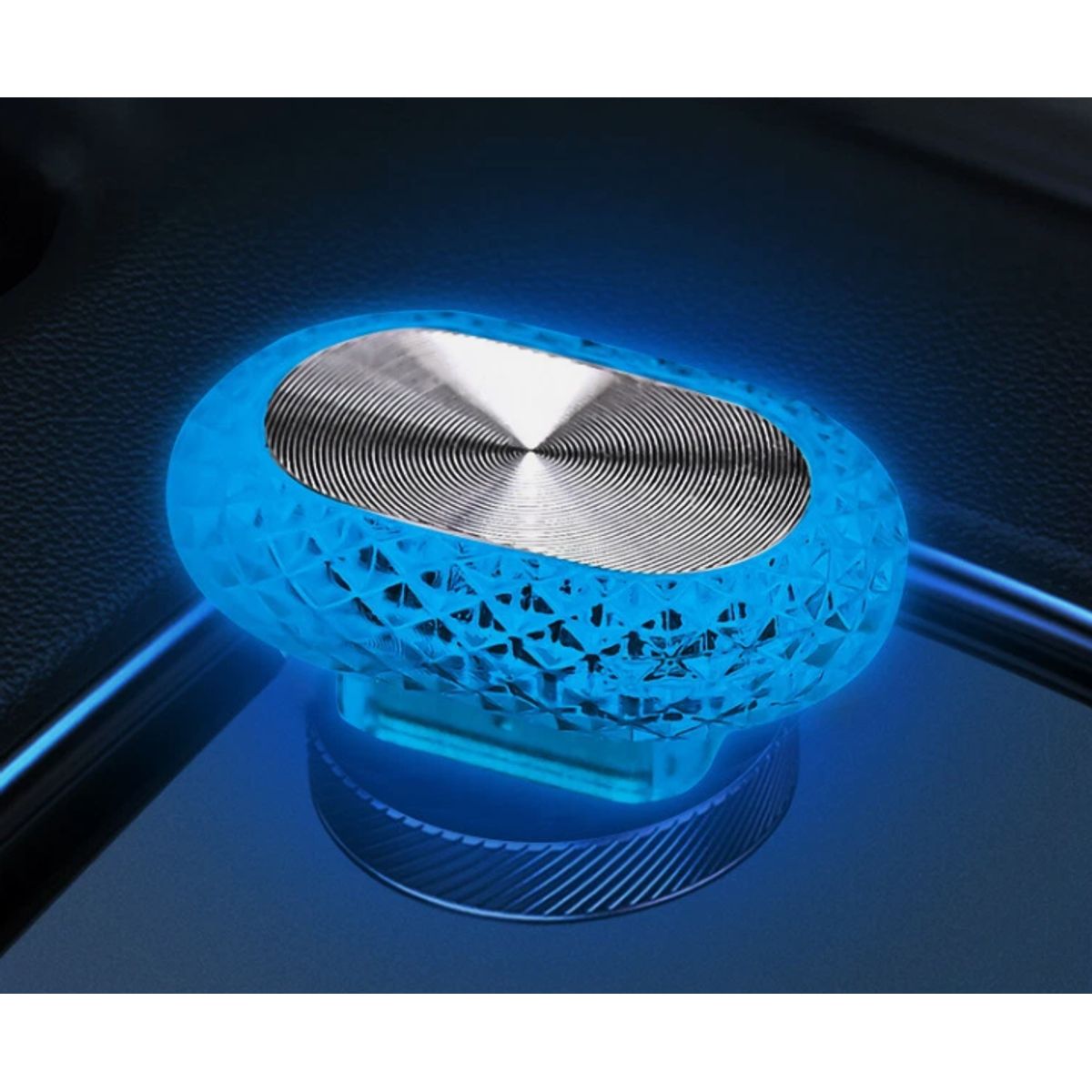 Oval Angel Eye USB Car Interior Decorative Light - Blue Light