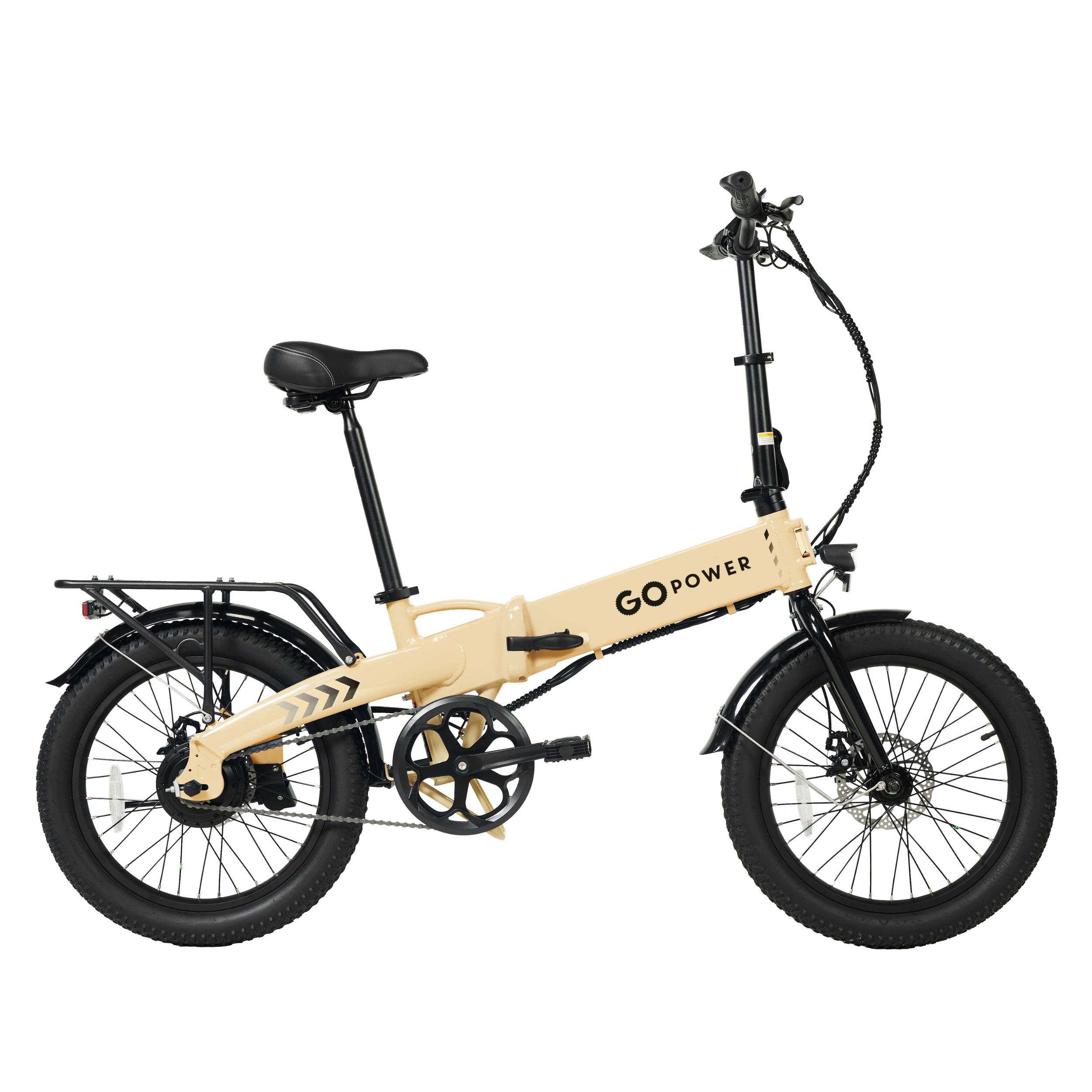 Photos - Bike GoPower GoPower GoVolt Folding Electric  - GoVolt Sand GR5SND
