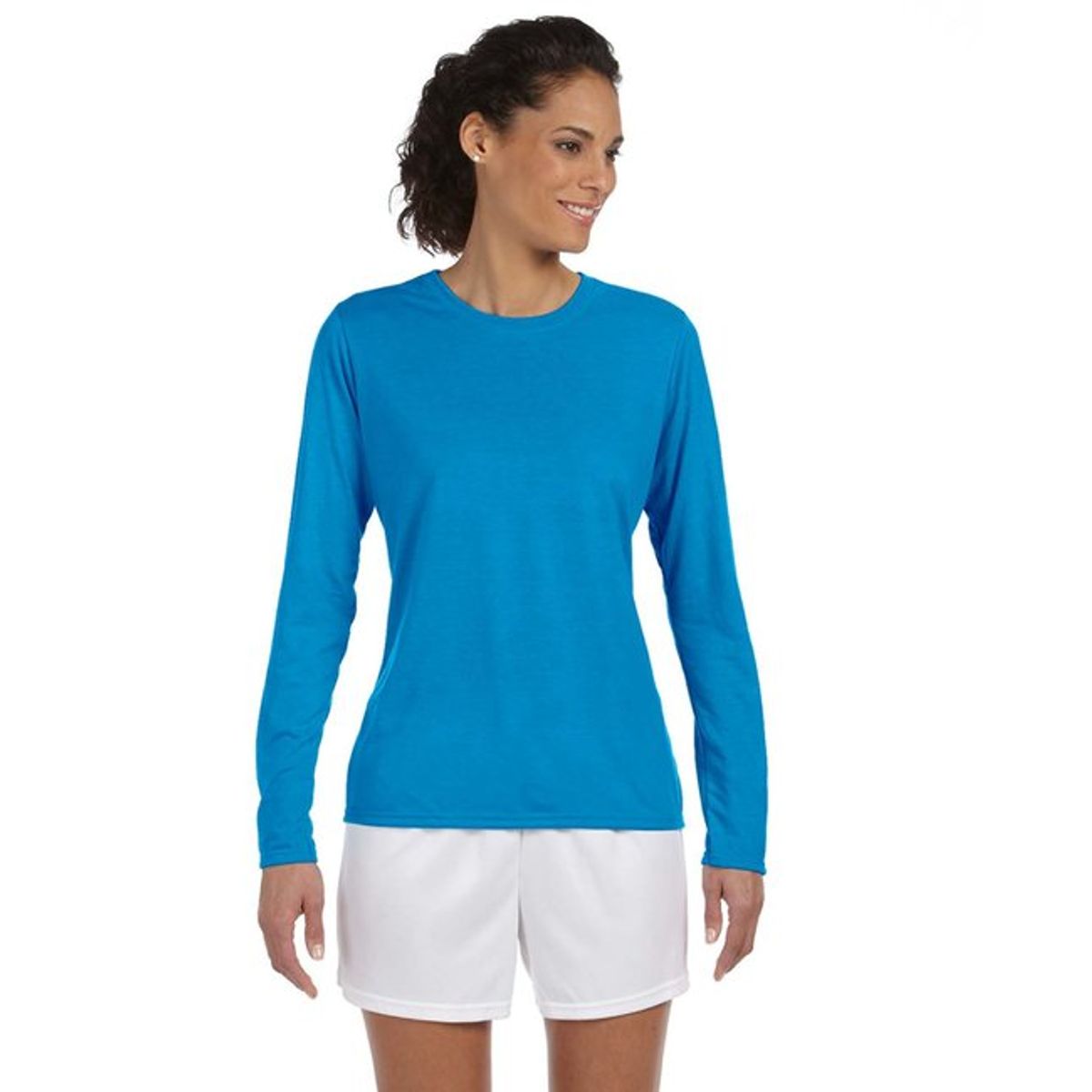 Gildan Ladies Performance LongSleeve TShirt  Sapphire