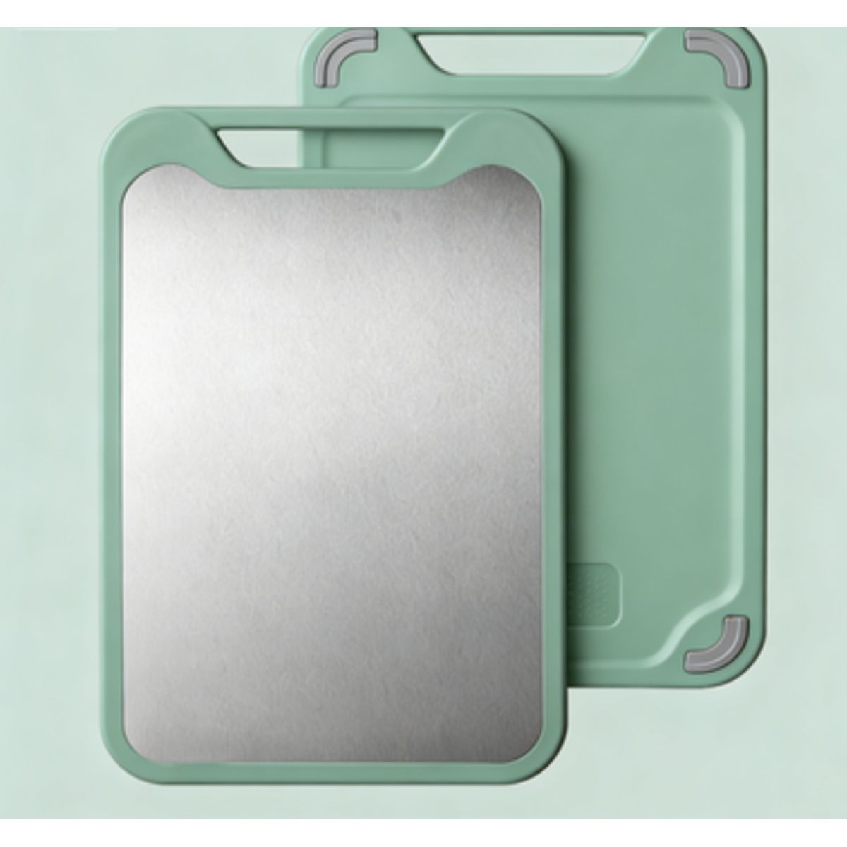 DoubleSided 304 Stainless Steel Cutting Board  Green S