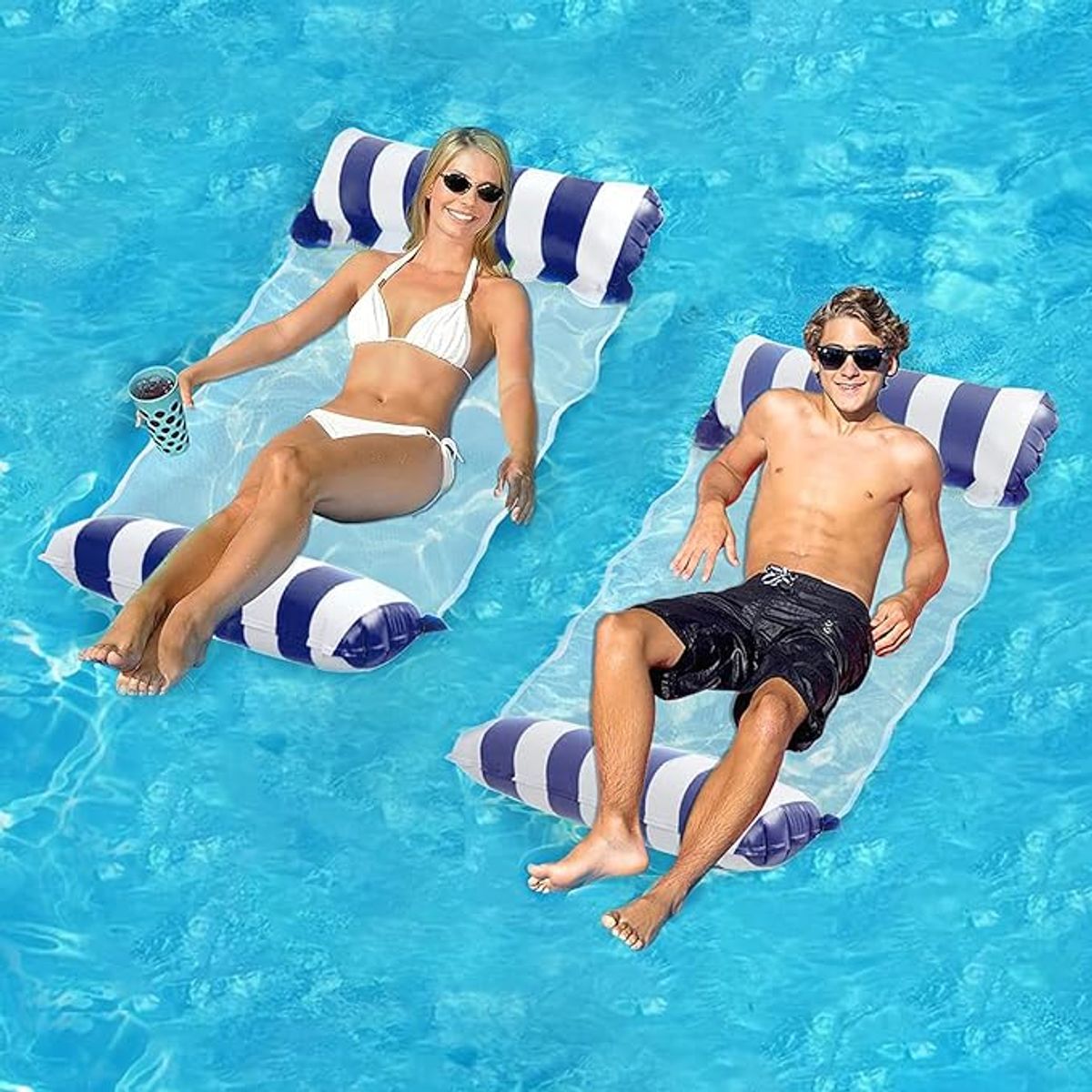 Inflatable Pool Float Hammock (2-Pack) - Style 2