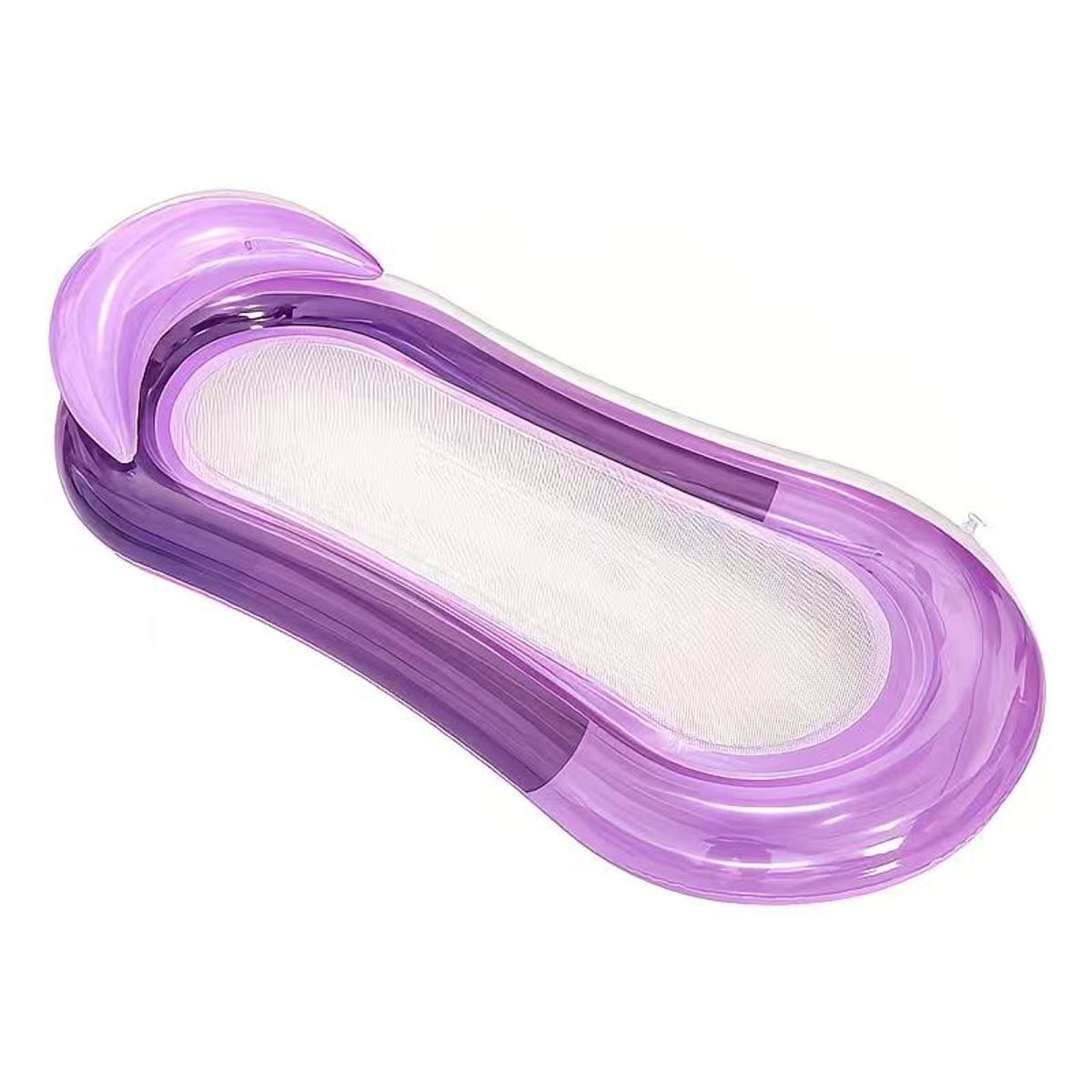 Transparent Inflatable Water Lounge - Purple