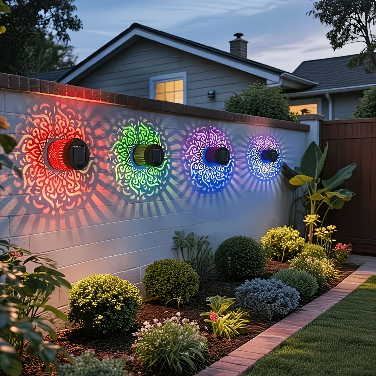 Outdoor Solar Projection Light (1- to 4-Pack) - 4 pack