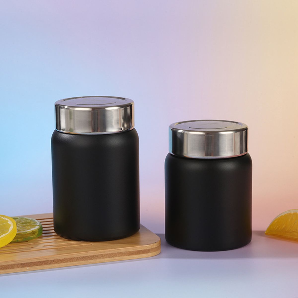 Stainless Steel Thermal Food Jar  Black280ML