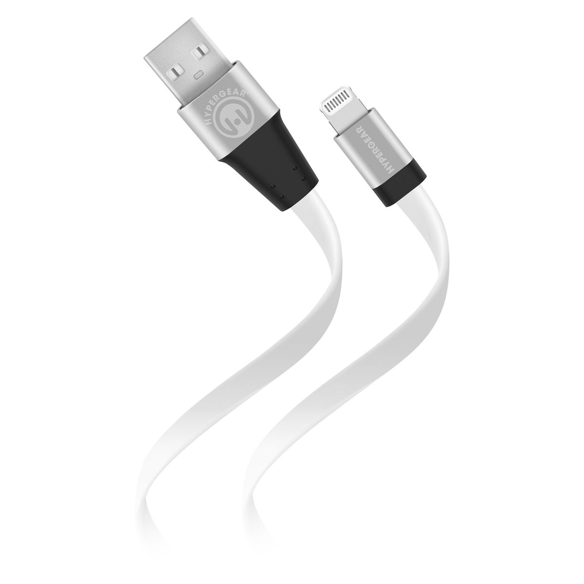 Flexi USB to Lightning Flat Cable - White-image-SKU7115192
