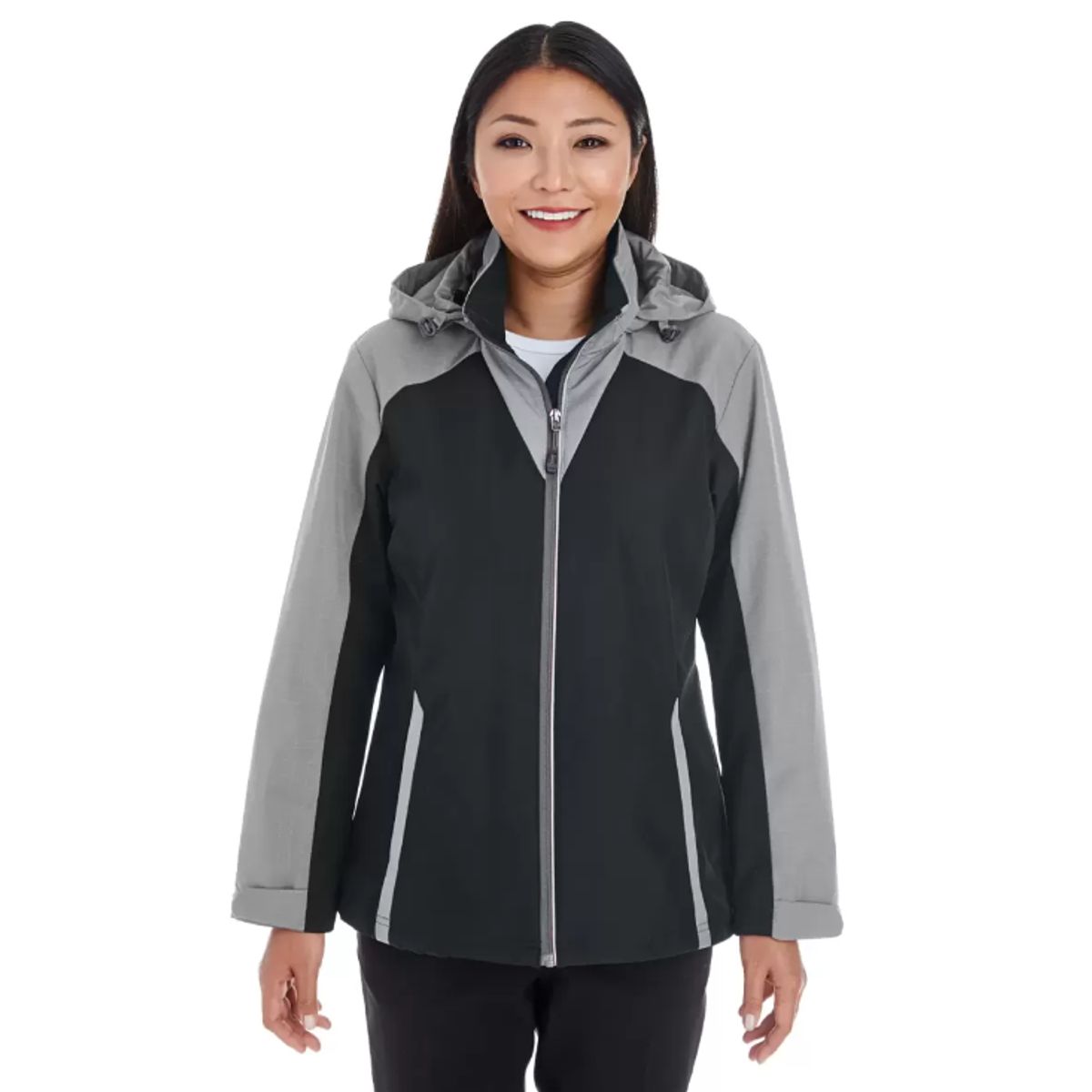 Ladies Interactive Colorblock Shell Reflective Panels  BlkGrpGrp
