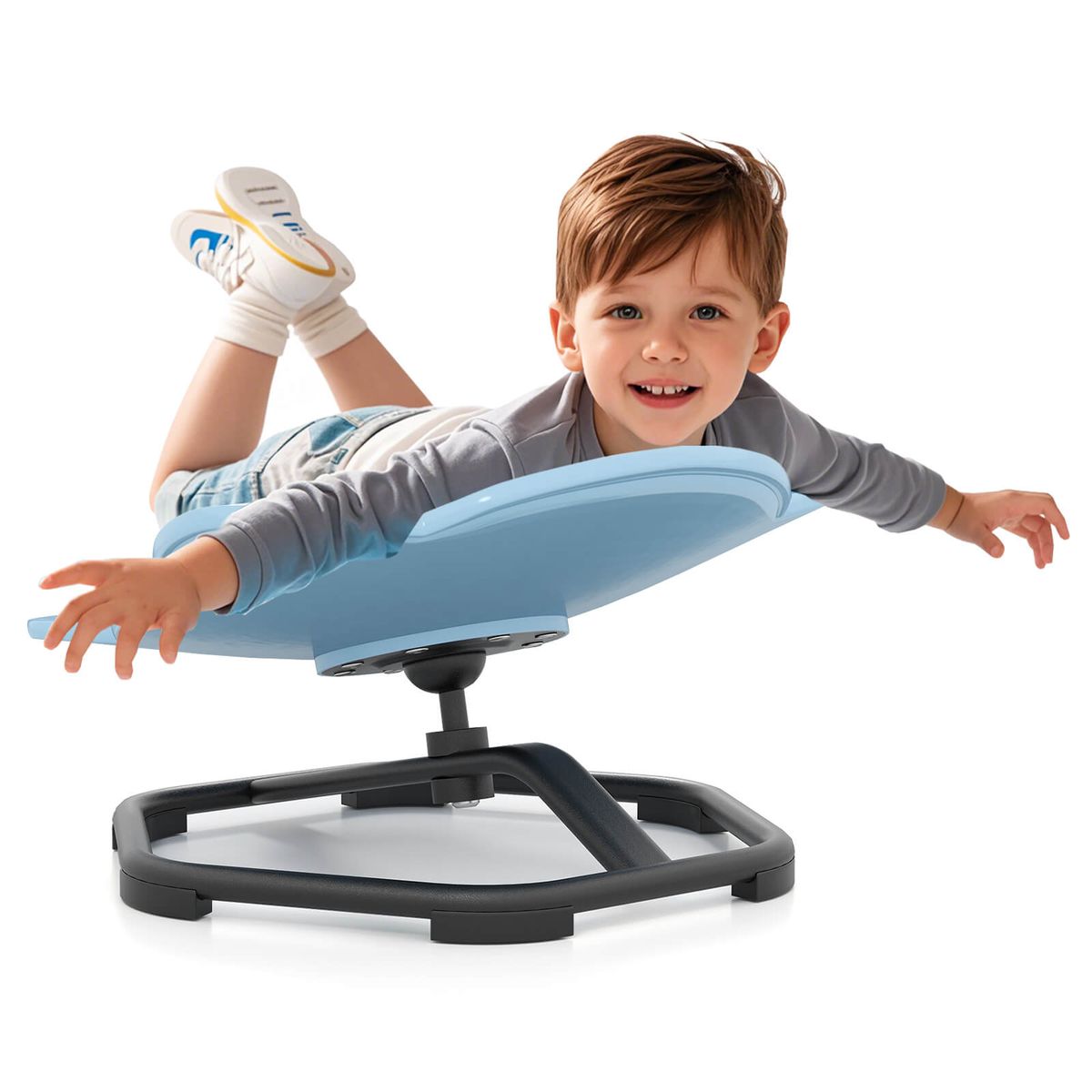 Photos - Chair Costway Kids' Sensory Swivel  - Kids Sensory -Blue HCST07332 
