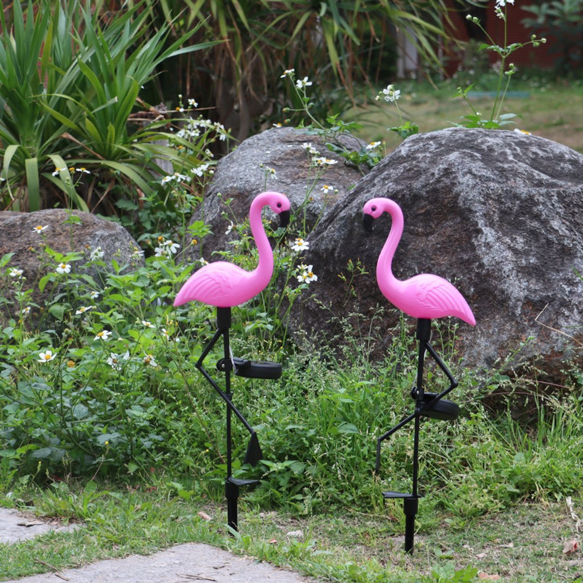 Pink Flamingo Solar Landscape Light (1- to 3-Pack) - 2 pack