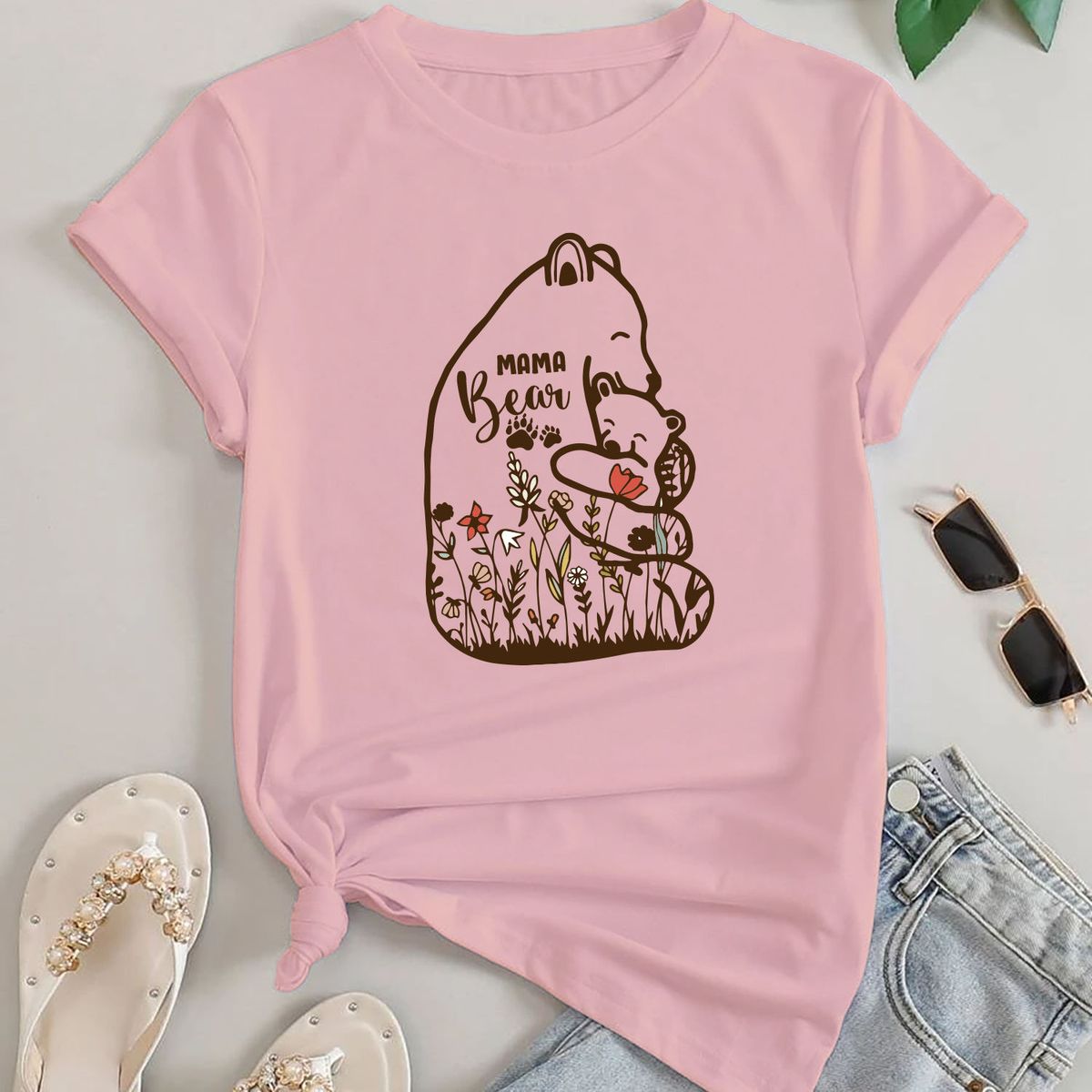 Mother's Day T-Shirt Selection - X-Large - Mama Bear Hug (Pink)