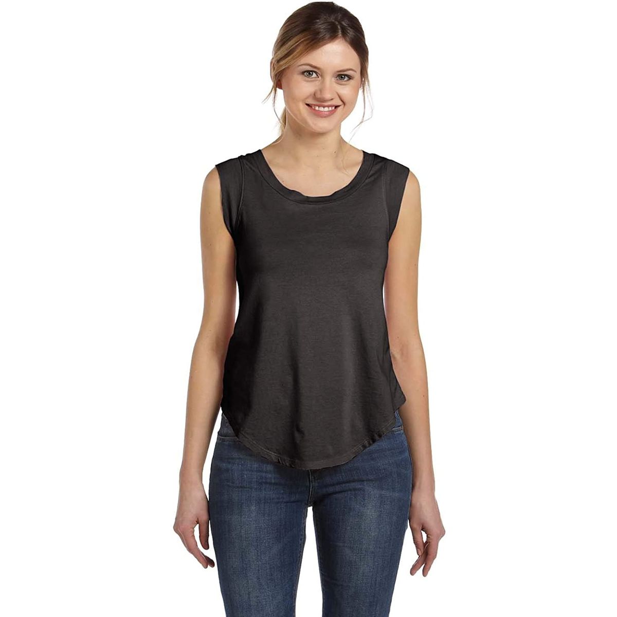 Alternative Ladies CapSleeve Satin Jersey  Black