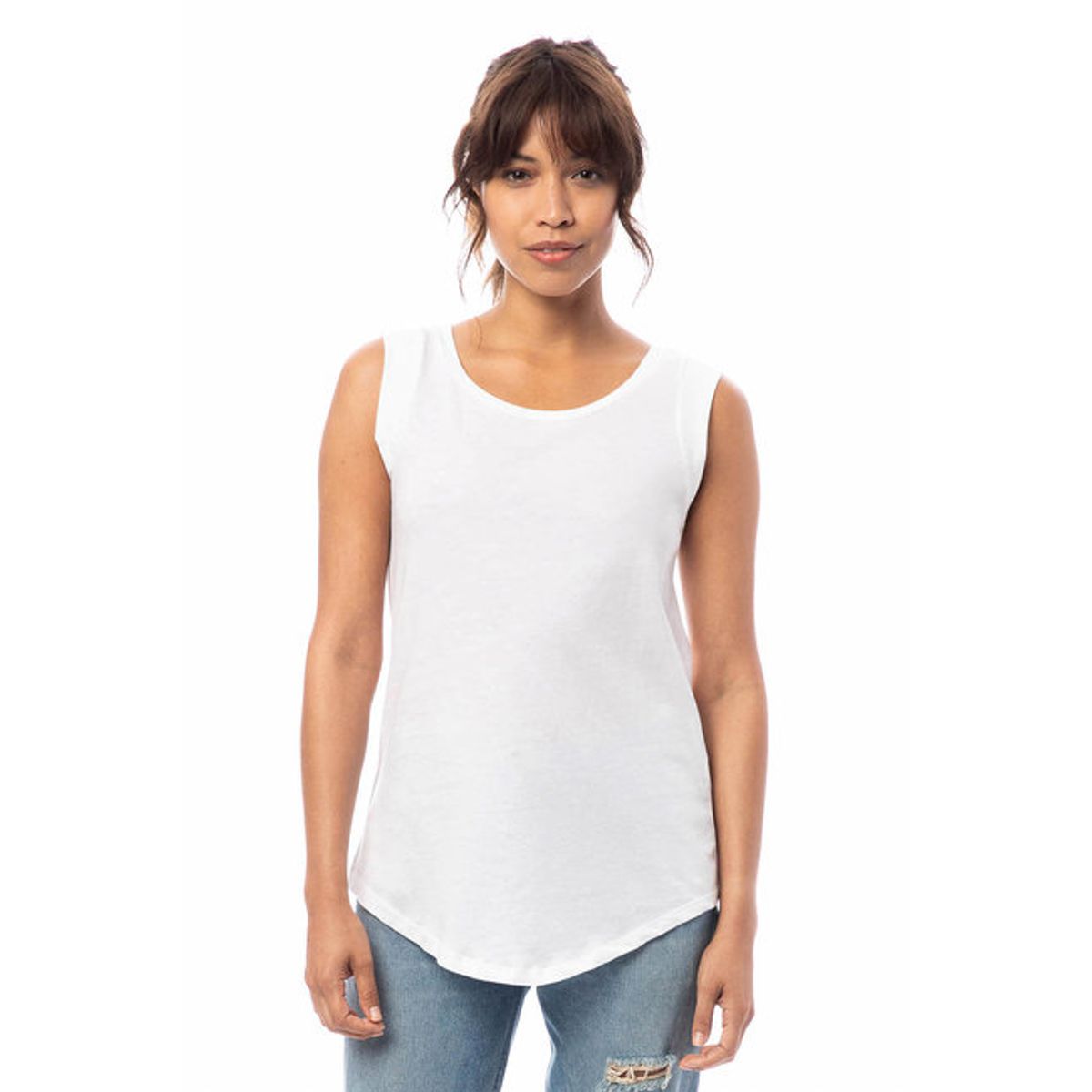 Alternative Ladies CapSleeve Satin Jersey  White