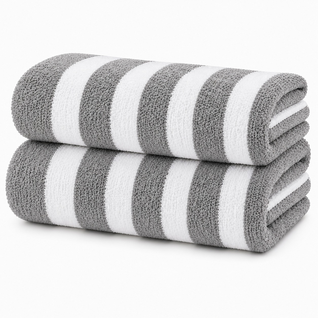 Large Cabana Beach Towel (2- to 6-Pack) - CABANA TOWEL - 2 PACK - GREY